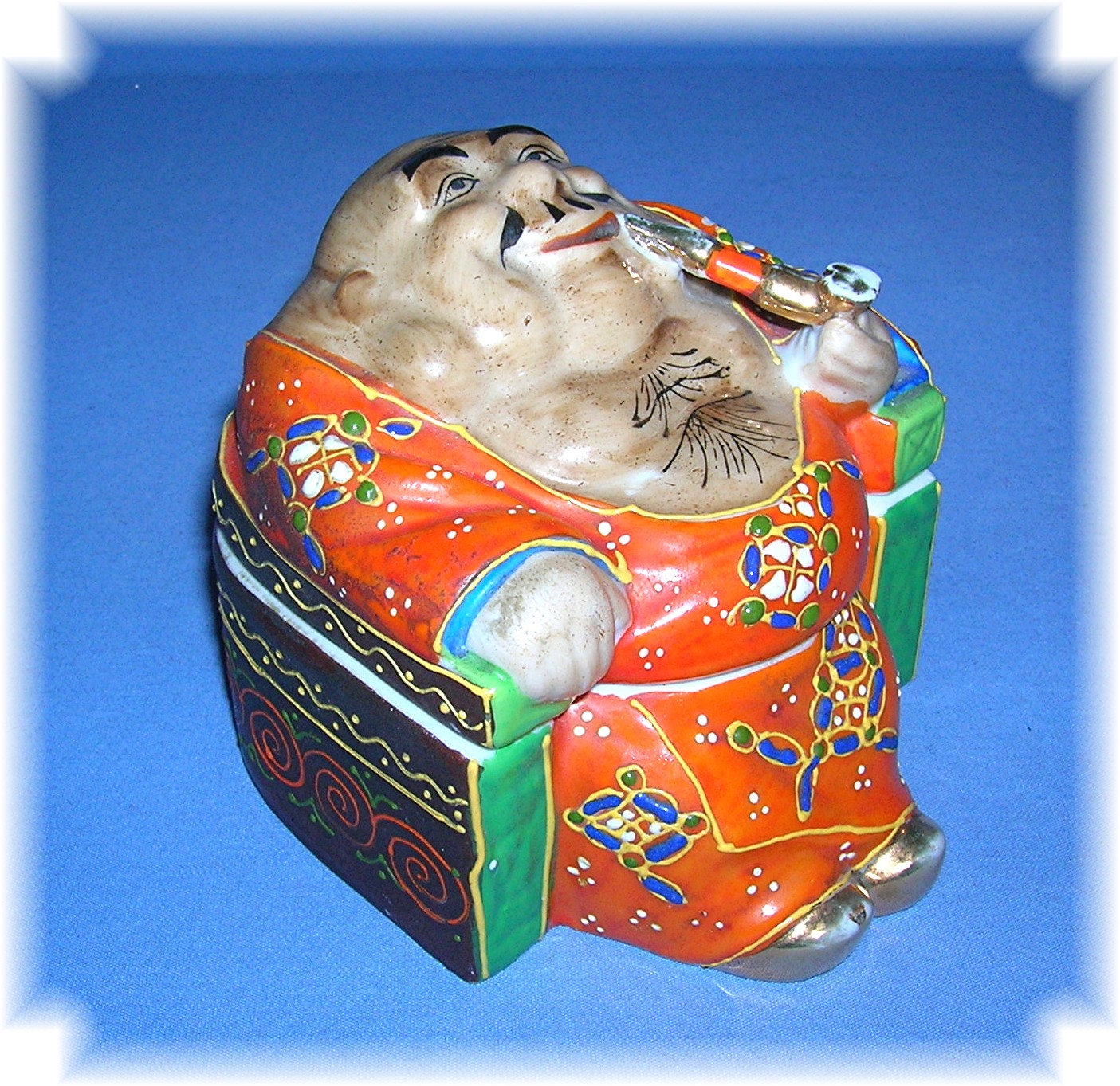 Porcelain Japanese Man Jar