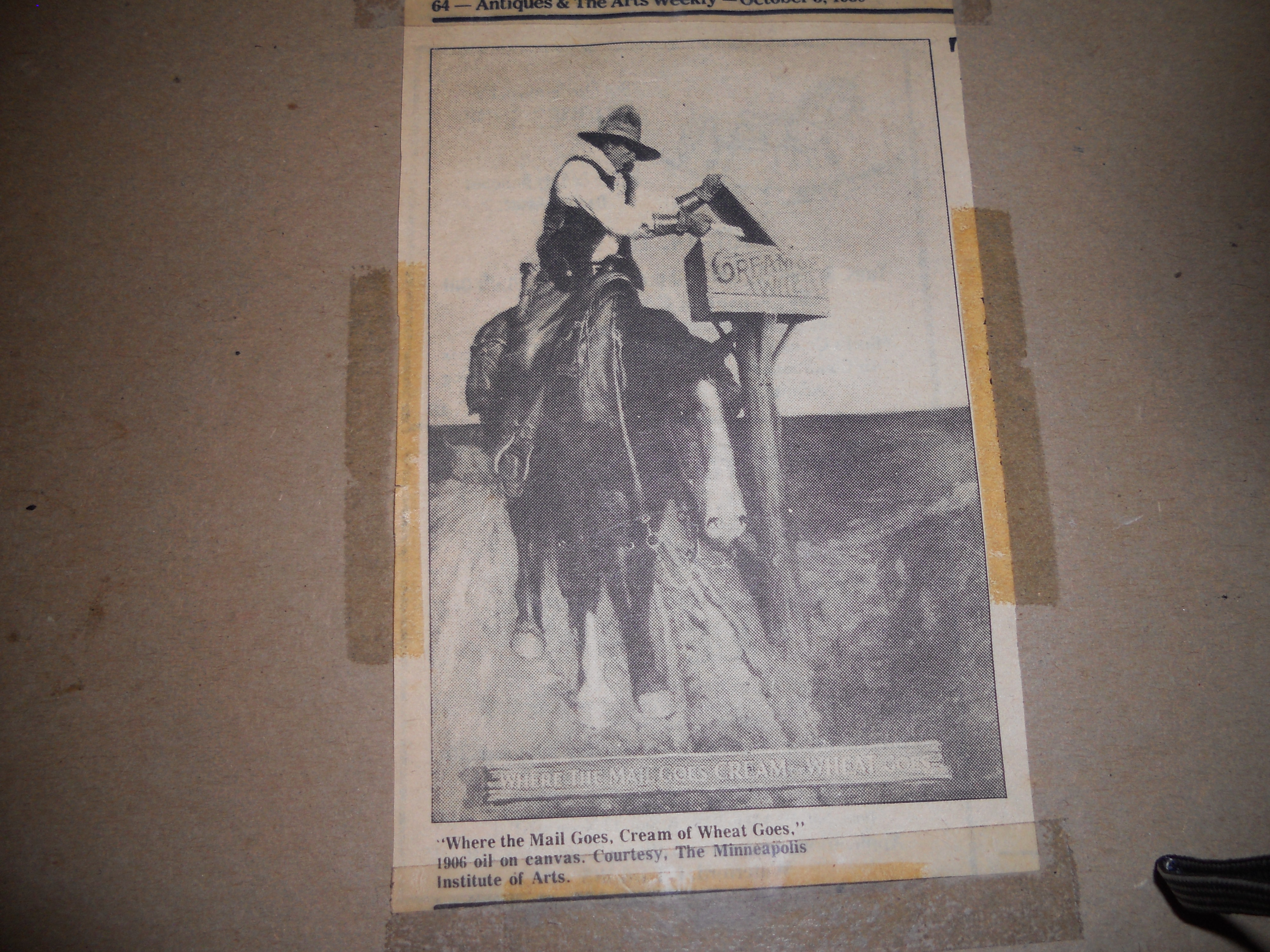 Cream of Wheat Advertising Sheet, Wyeth,1907