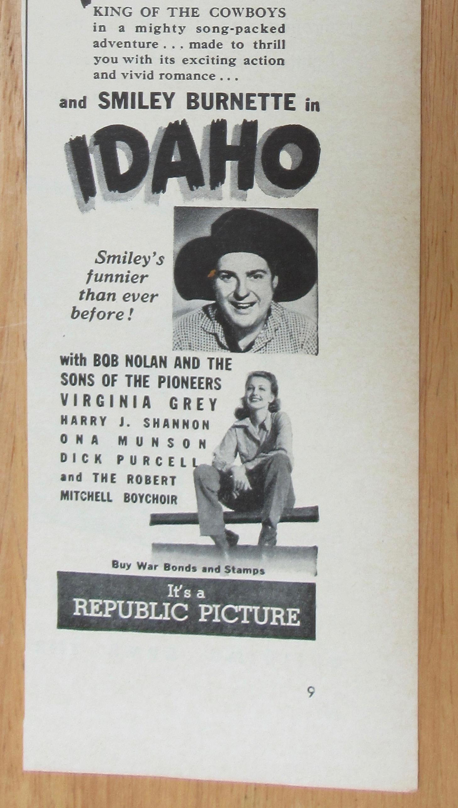 1943 Idaho with Cowboy Roy Rogers
