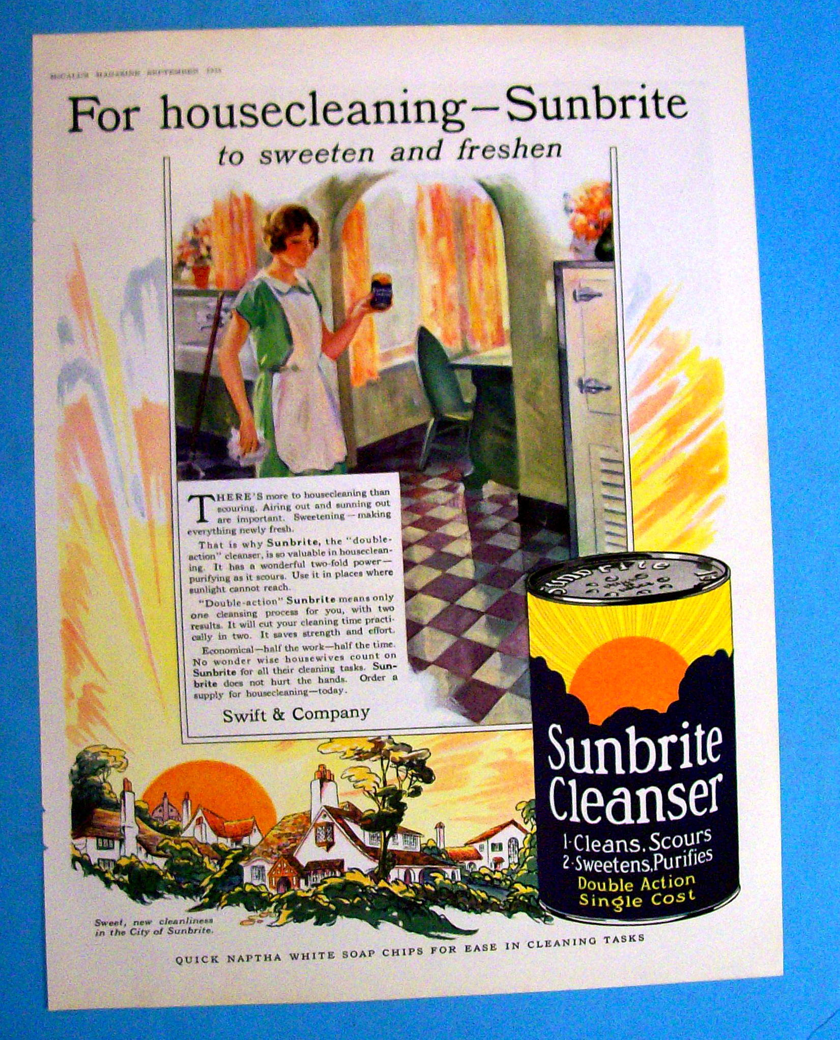 Vintage Ad: 1928 Sunbrite Cleanser