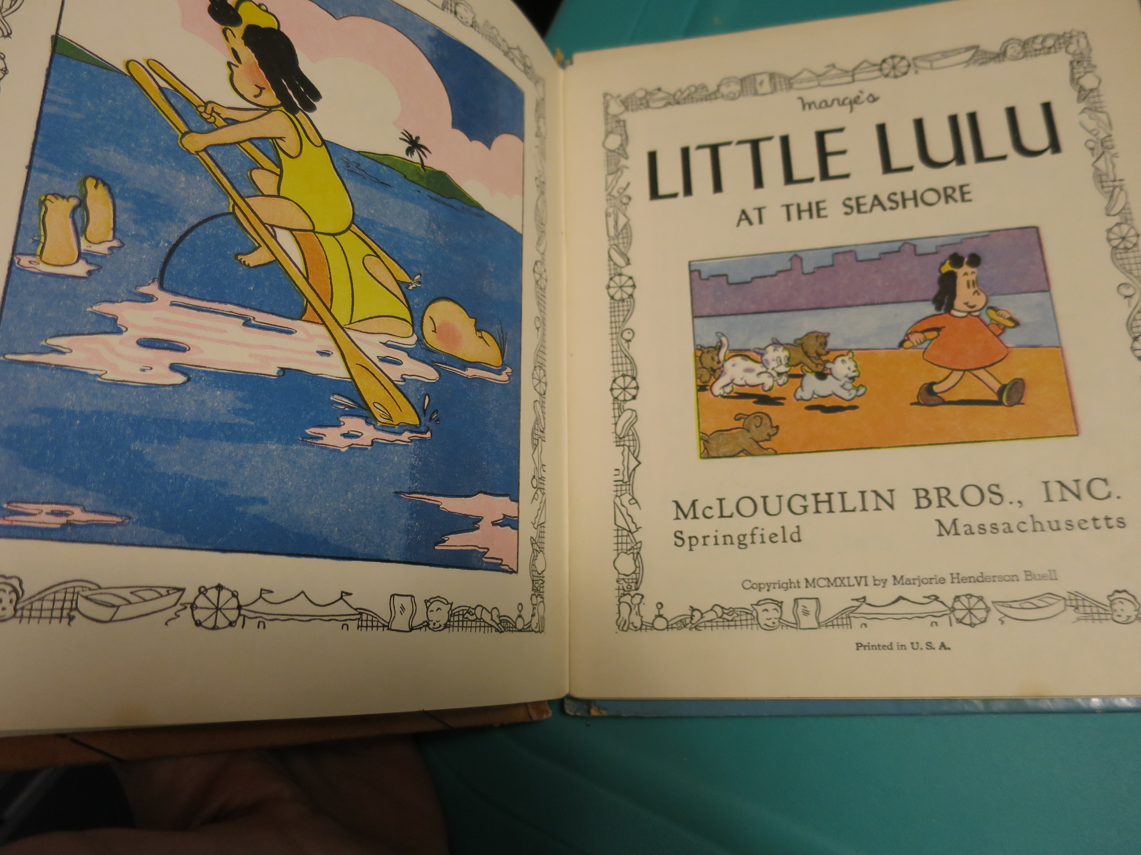 Little Lulu At The Seashore Book 1956 Majorie Henderson
