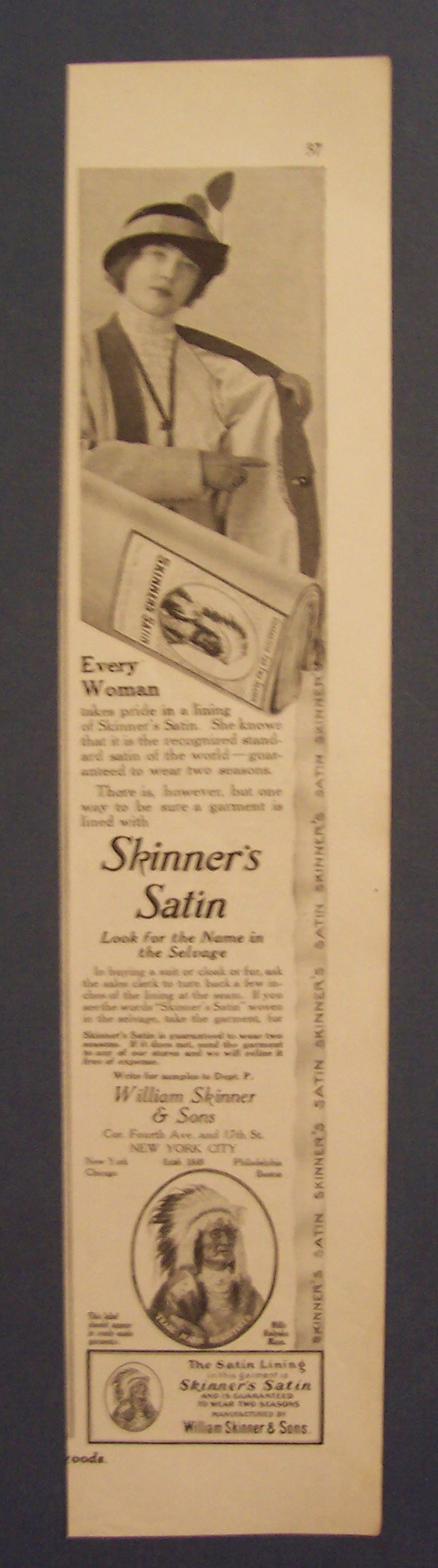 1914  Skinner's  Satin