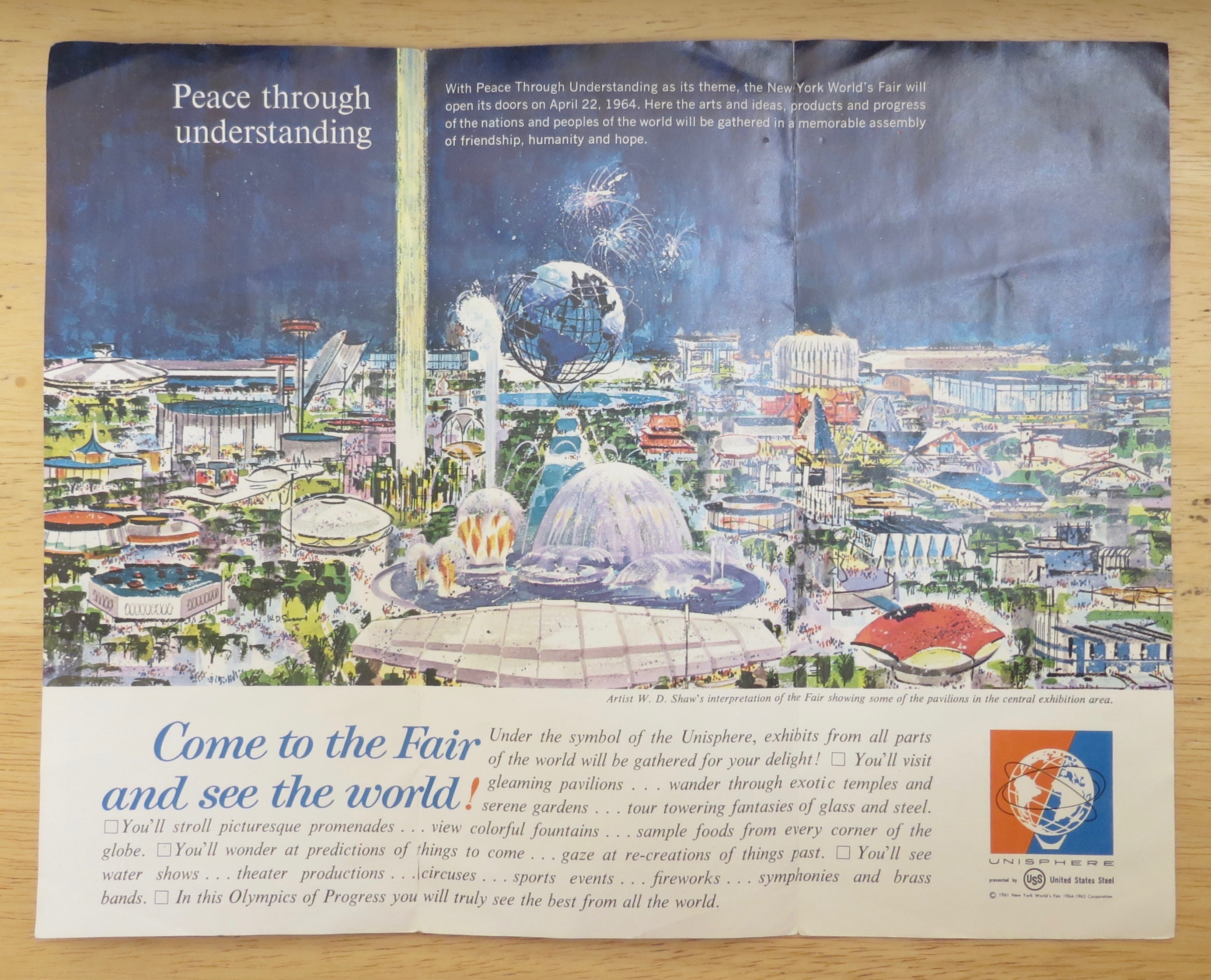 New York World's Fair Brochure 1964-65 World's Fair