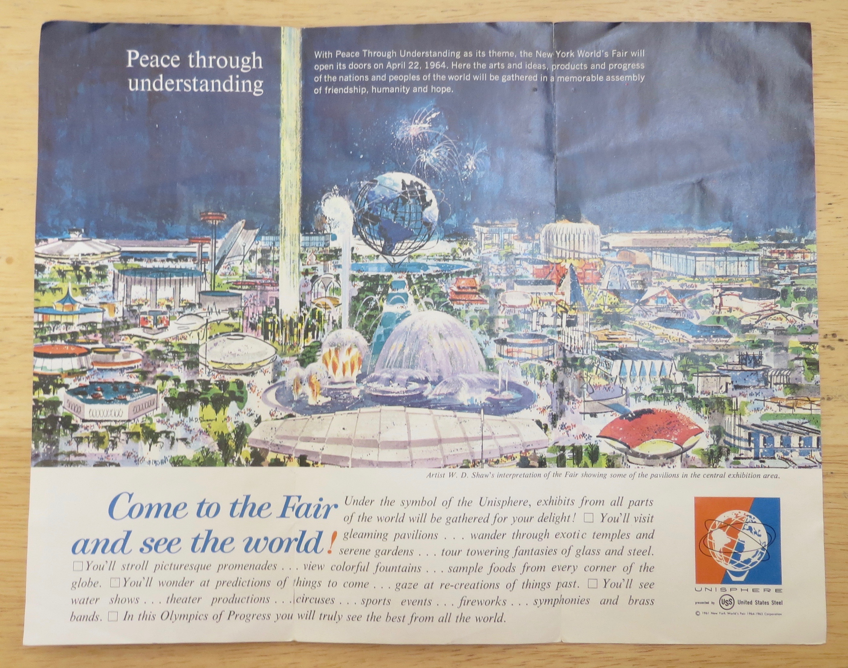 New York World's Fair Brochure 1964-65 World's Fair