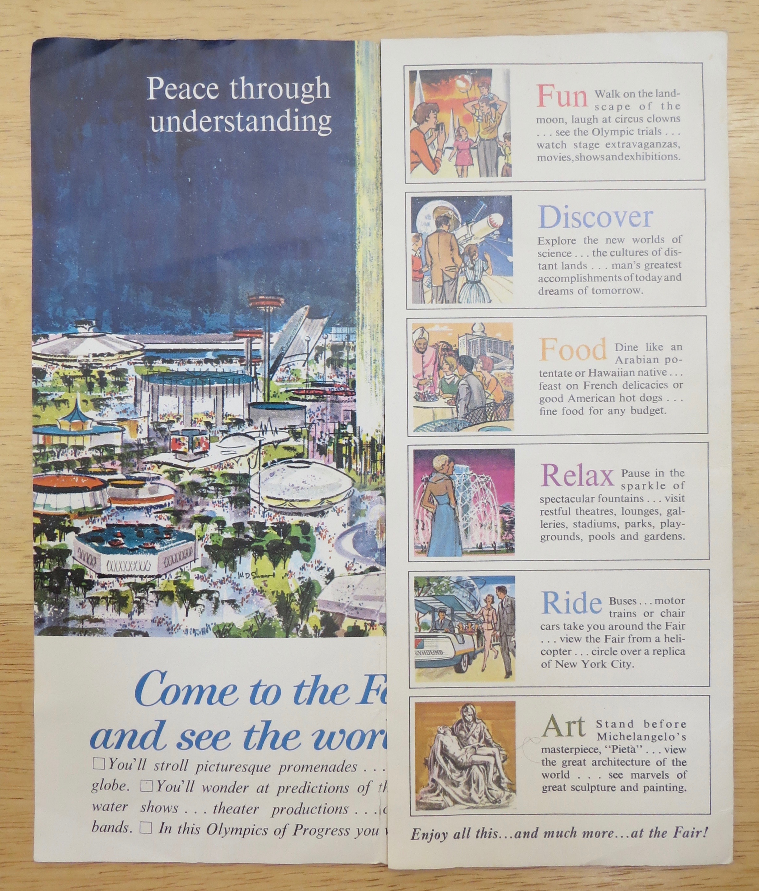 New York World's Fair Brochure 1964-65 World's Fair