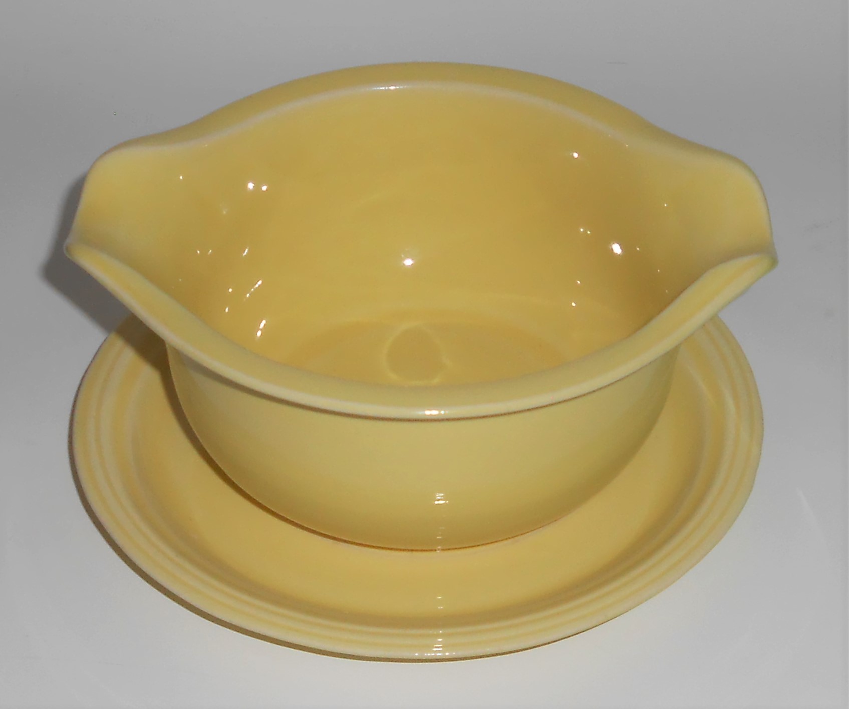Coors Pottery Rock-Mount Yellow Gravy Bowl