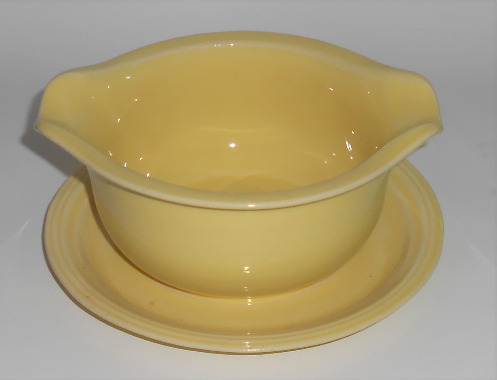 Coors Pottery Rock-Mount Yellow Gravy Bowl