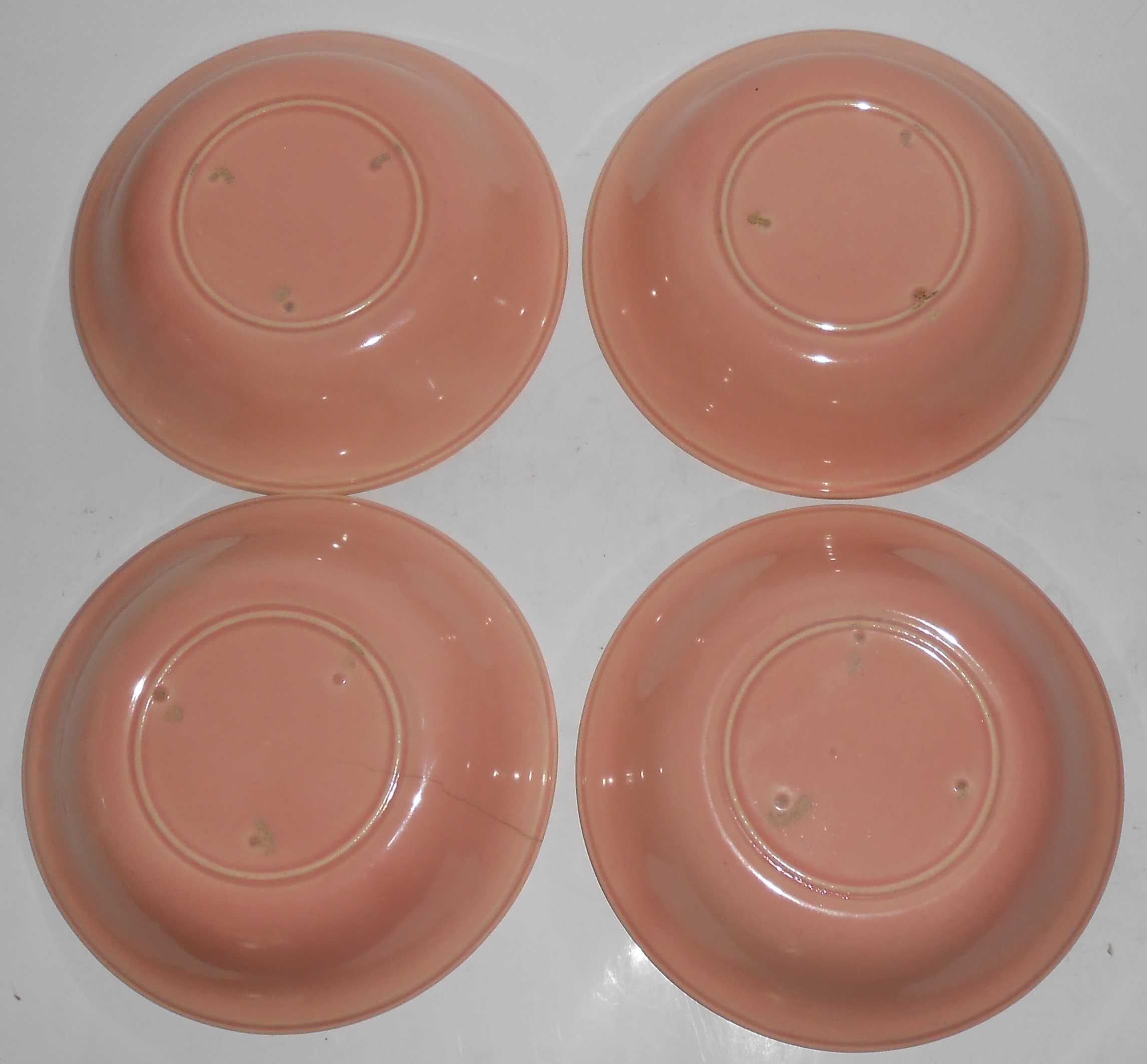 Pacific Pottery Dura-Rim Lilly of The Valley Pink Set/4