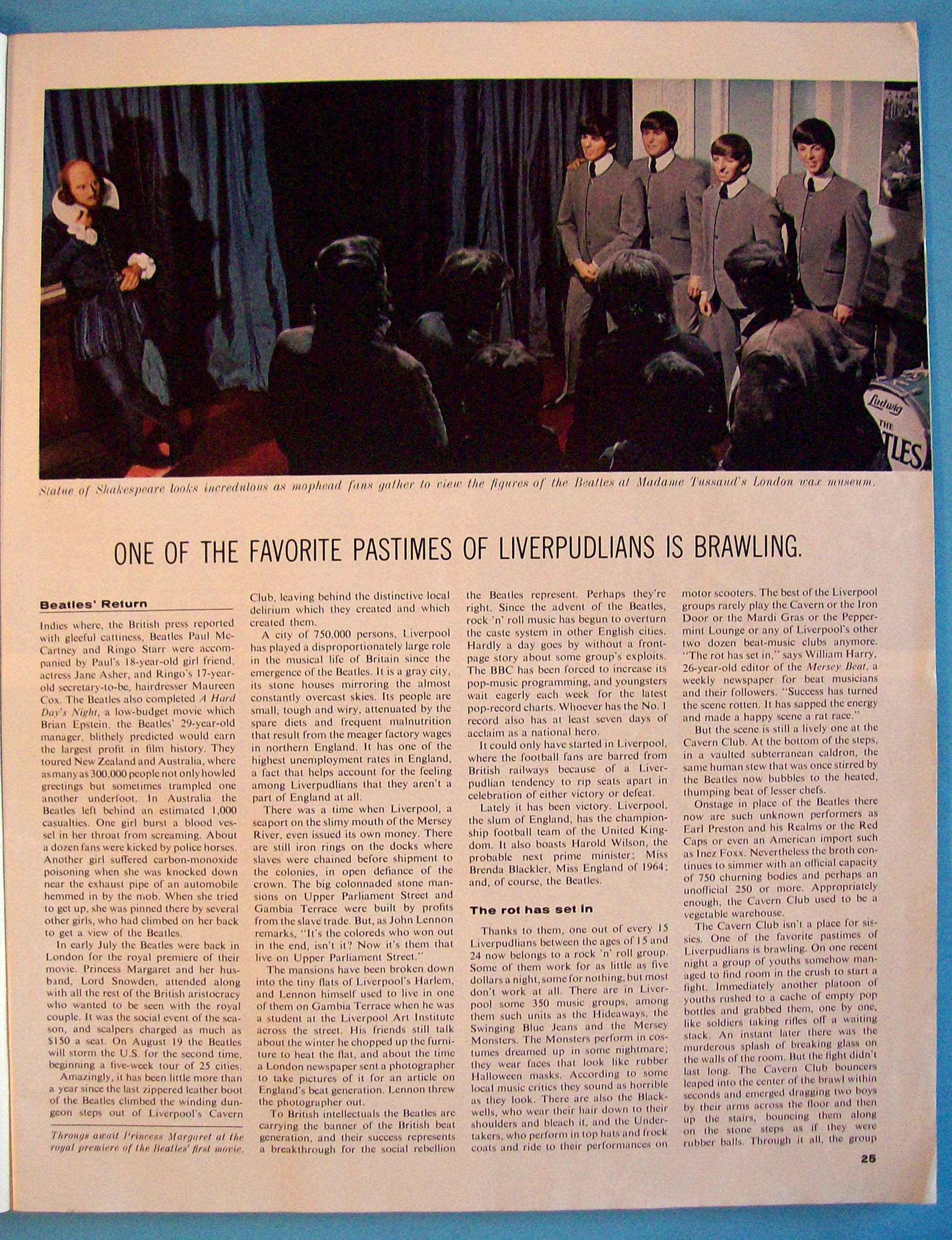 August 8-15, 1964 Saturday Evening Post - The Beatles