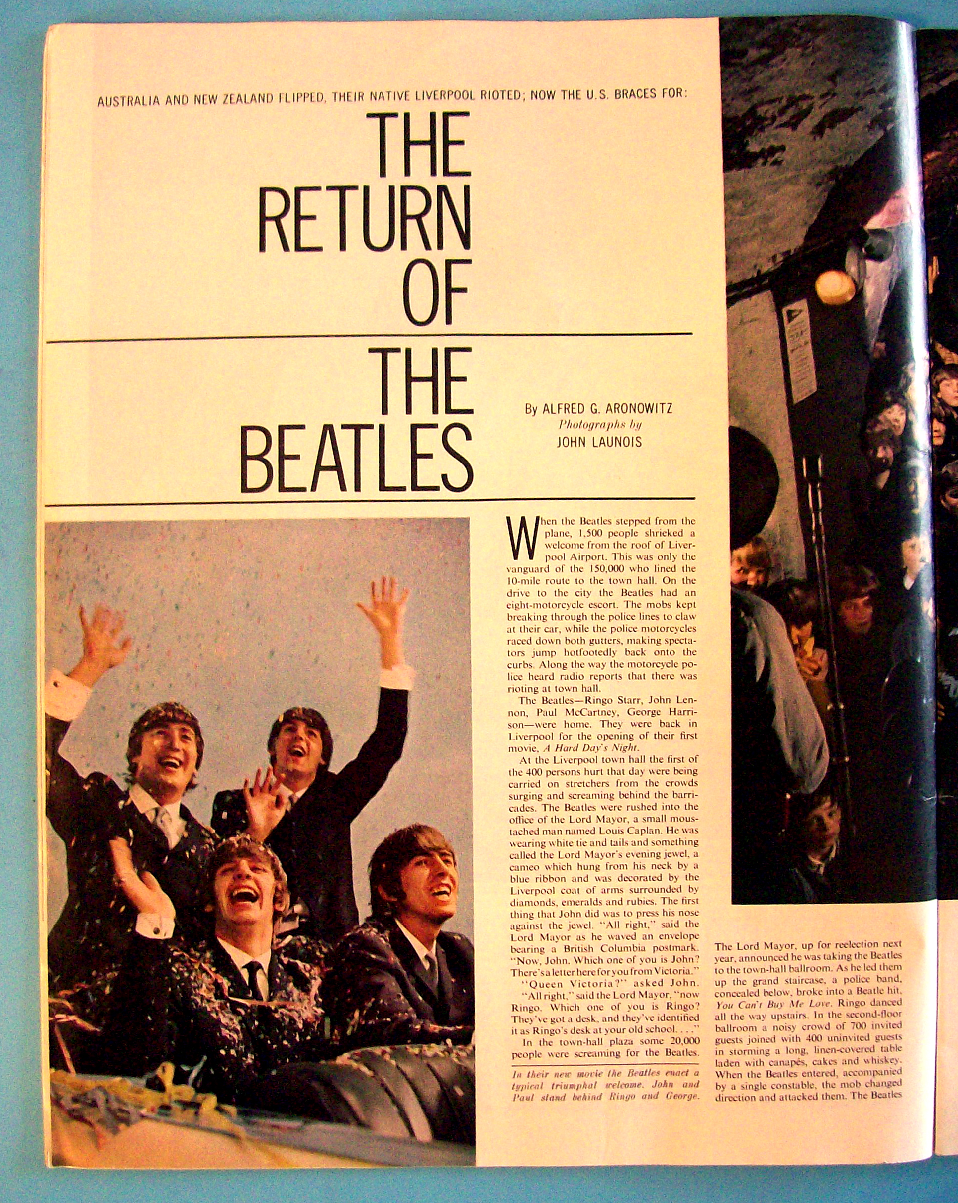 August 8-15, 1964 Saturday Evening Post - The Beatles