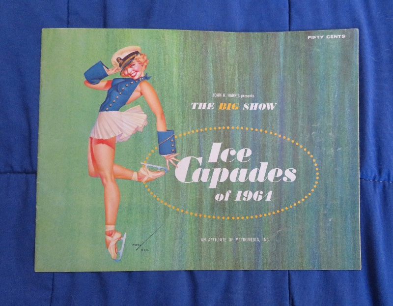 Original 1964 Ice Capades Program The Big Show (George Petty Pin Up Girl Cover)