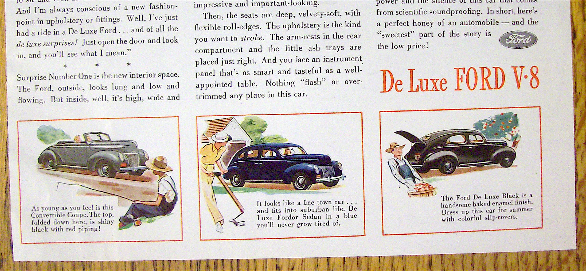 1928 Ford De Luxe V-8 with Women in Car