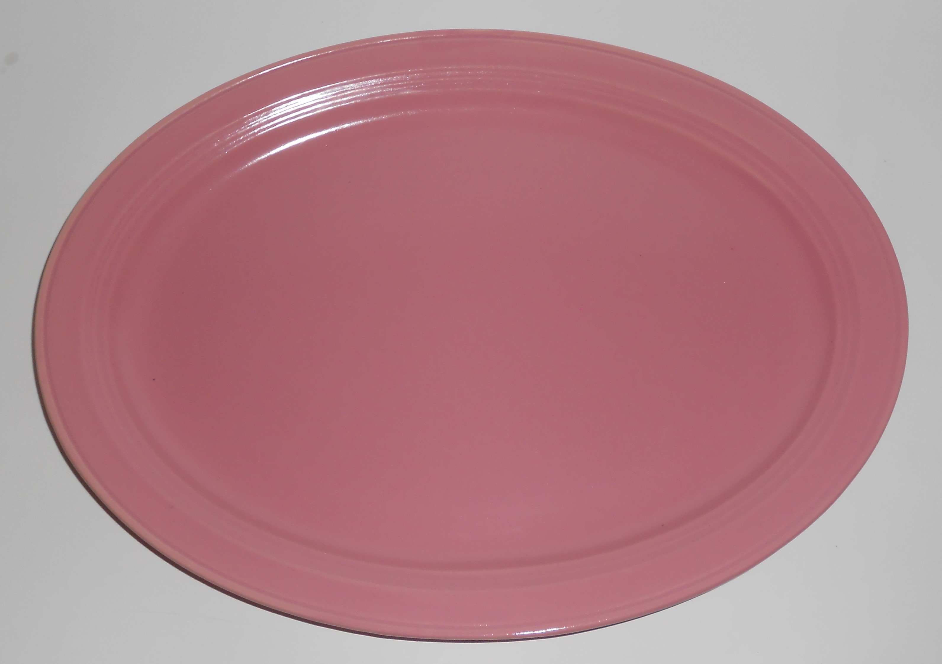 Coors Pottery Mello-Tone Coral Pink Platter