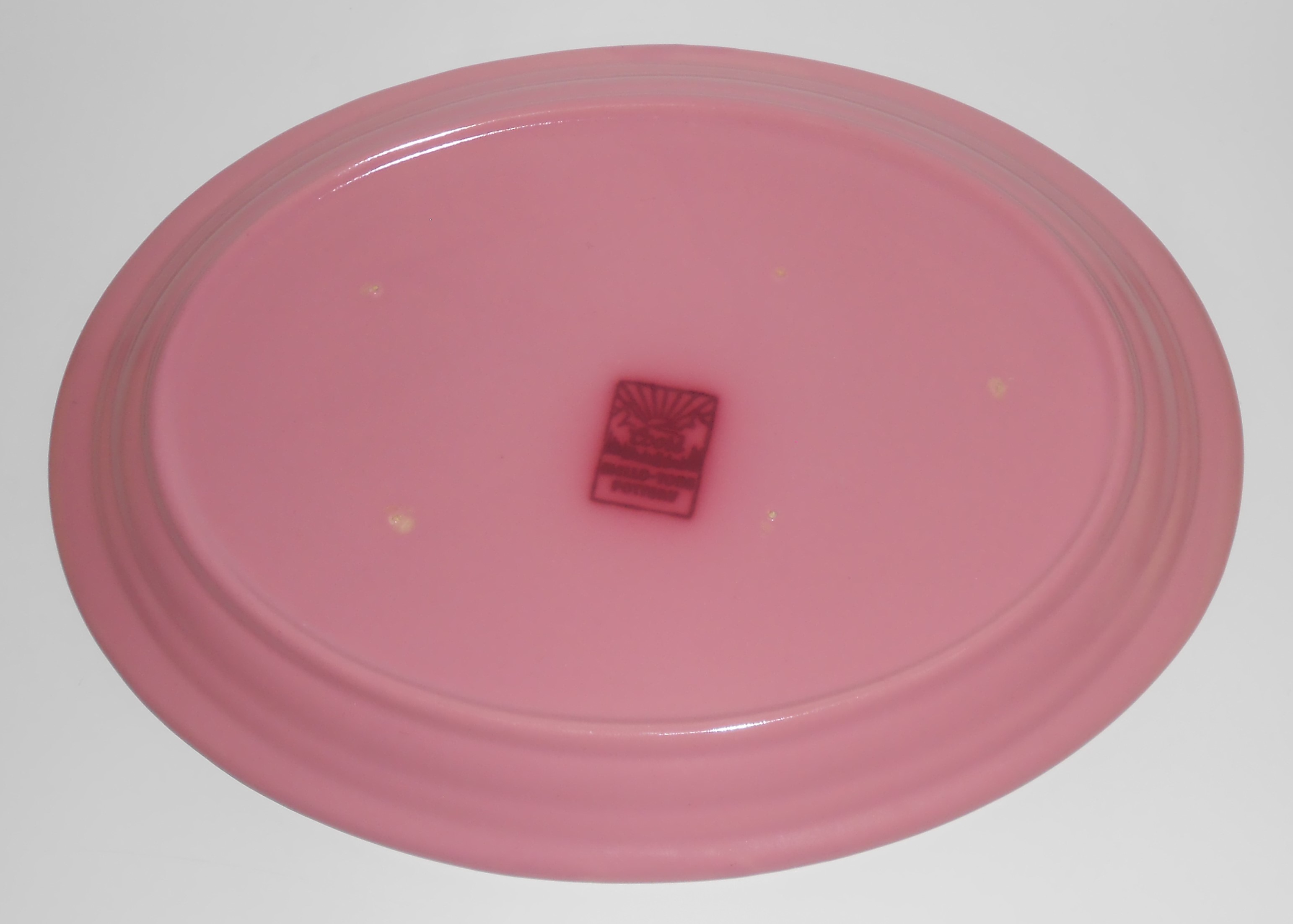 Coors Pottery Mello-Tone Coral Pink Platter