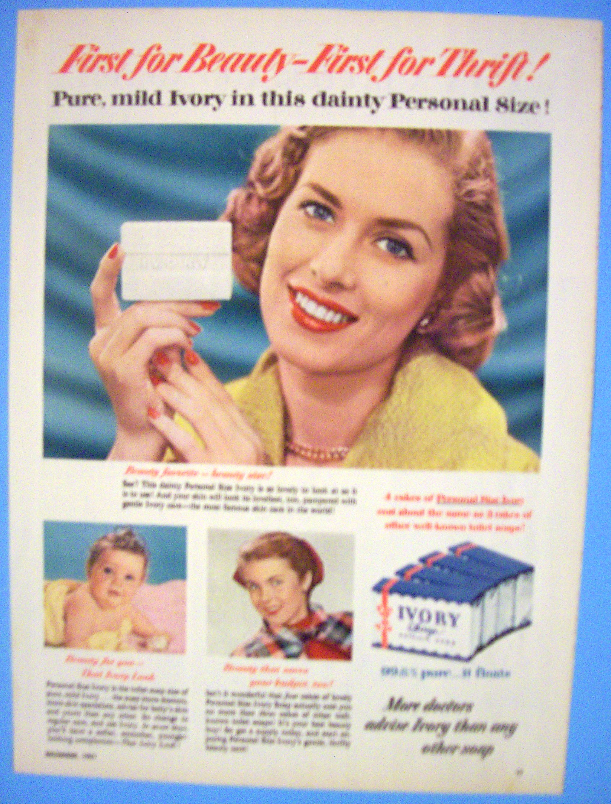 1951 Ivory Soap with Women & A Baby