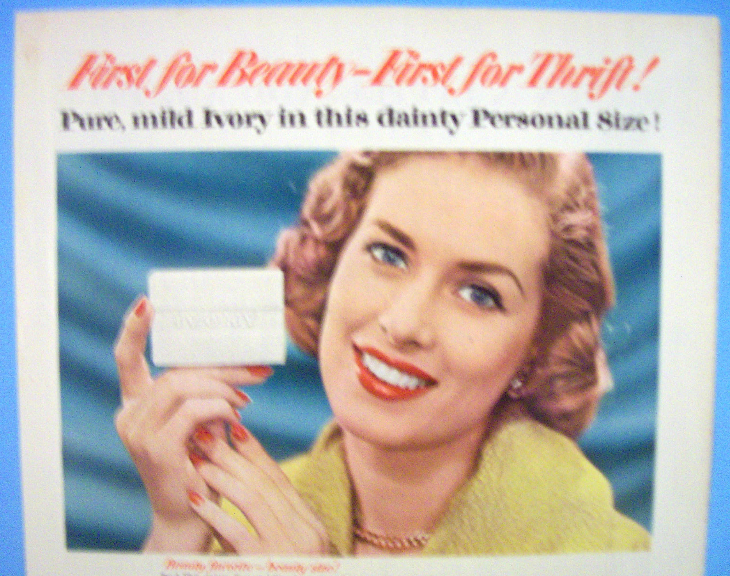 1951 Ivory Soap with Women & A Baby