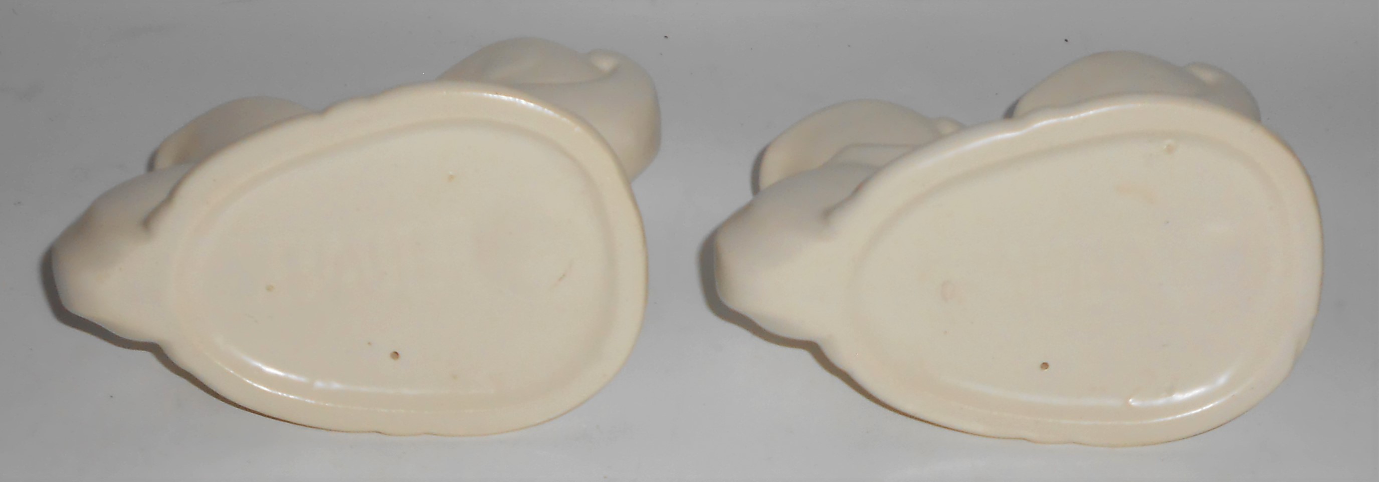 Bauer Pottery Cal-Art Ray Murray Pair Satin White Candl