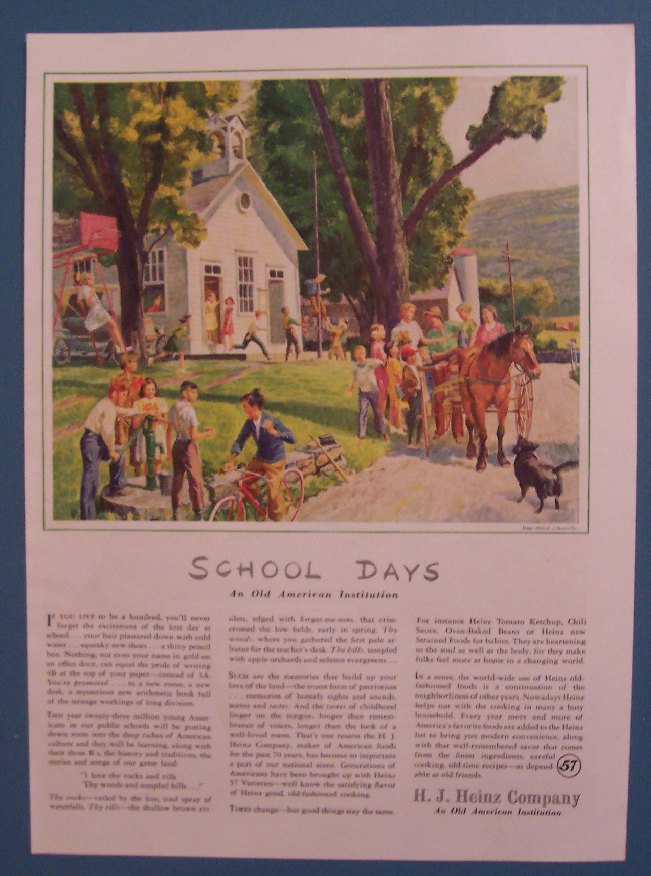 1940 H. J. Heinz Company with School Days