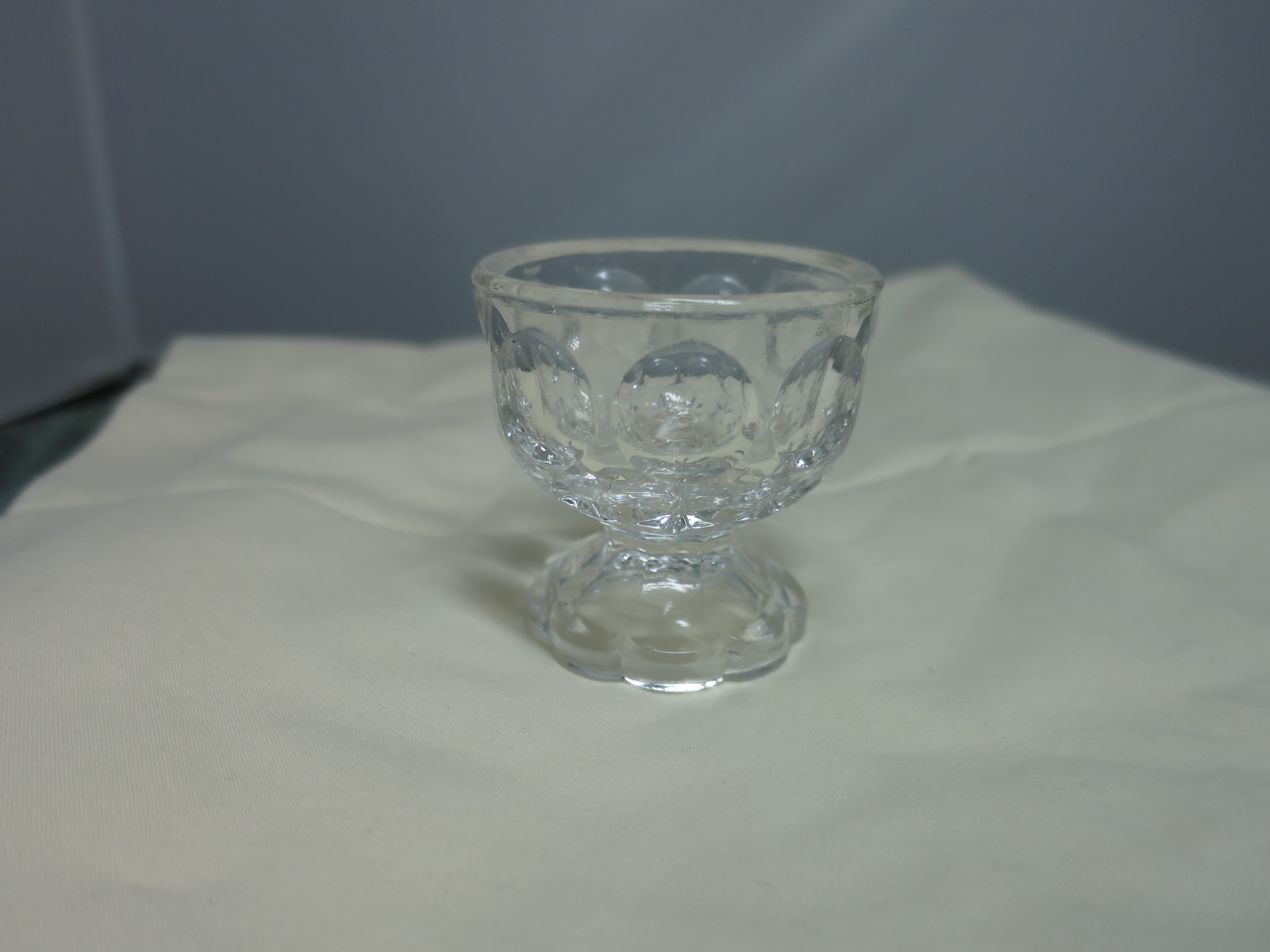 Vintage Moon and Star Glass Salt Cellar