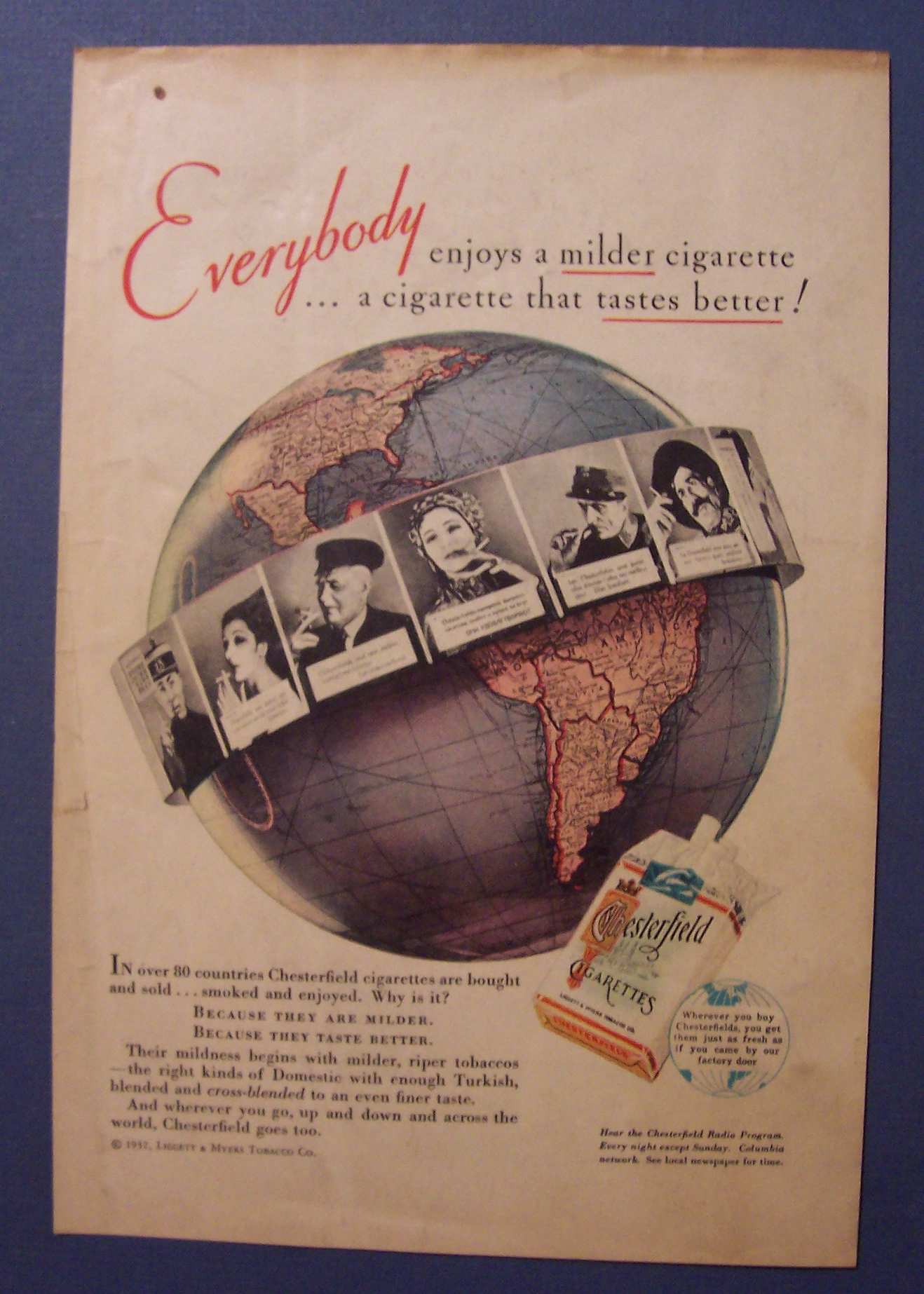 1932 Chesterfield Cigarettes