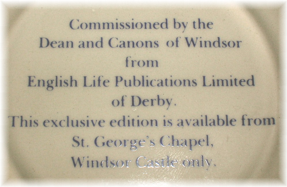 St. George's Chapel, Windsor Castle Plate