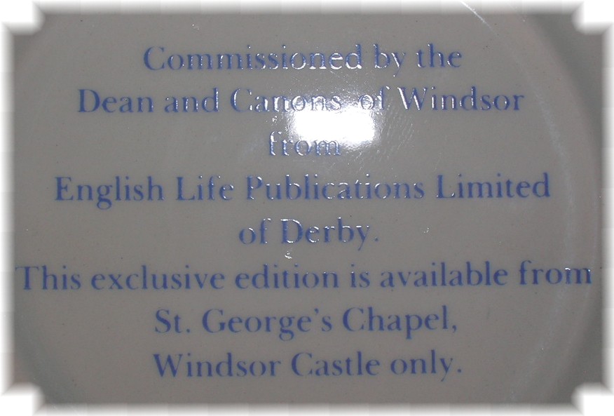 St. George's Chapel, Windsor Castle Plate