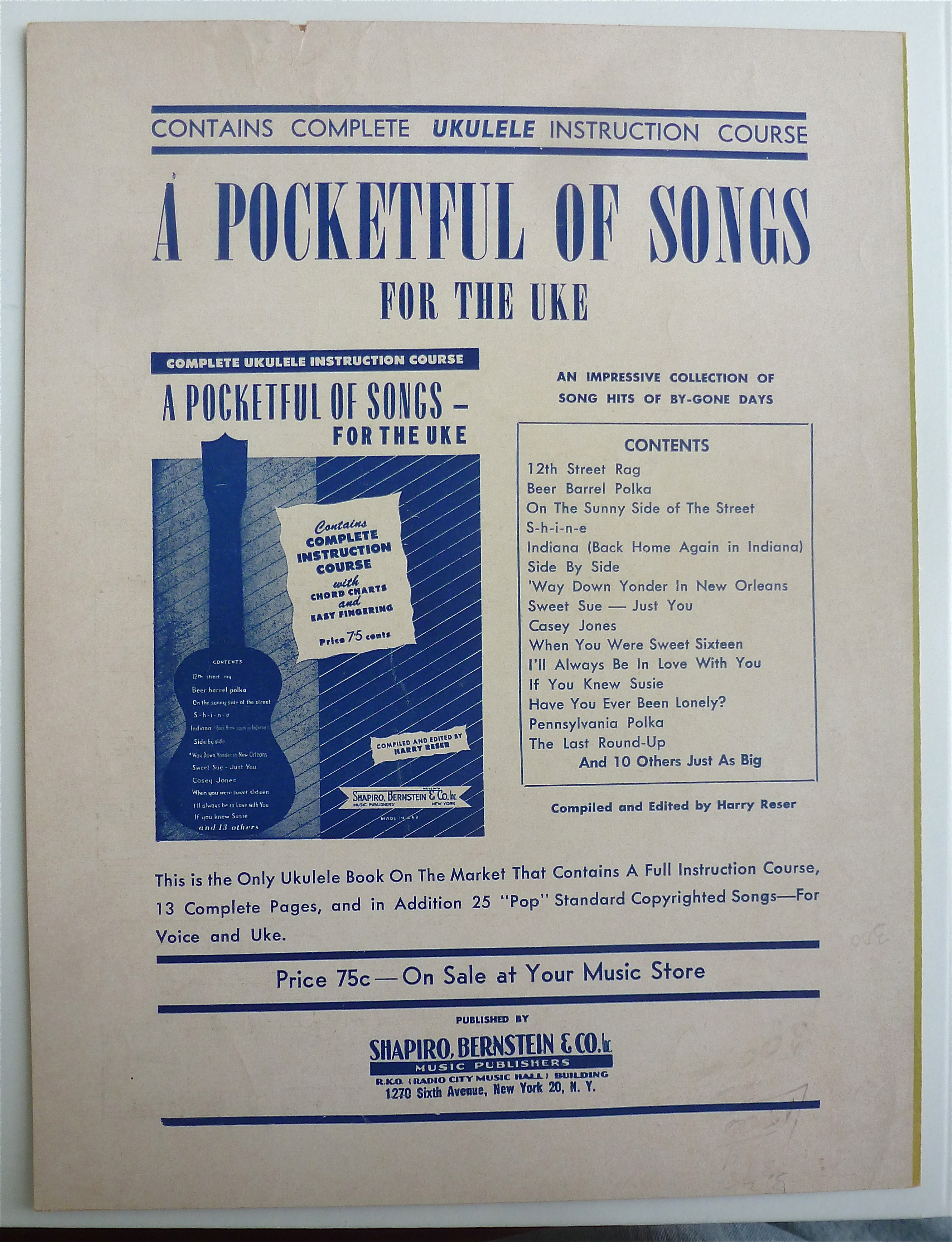 Sheet Music For 1951 On Rosary Hill