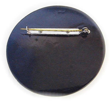 Bakelite Black Cameo Brooch 50s