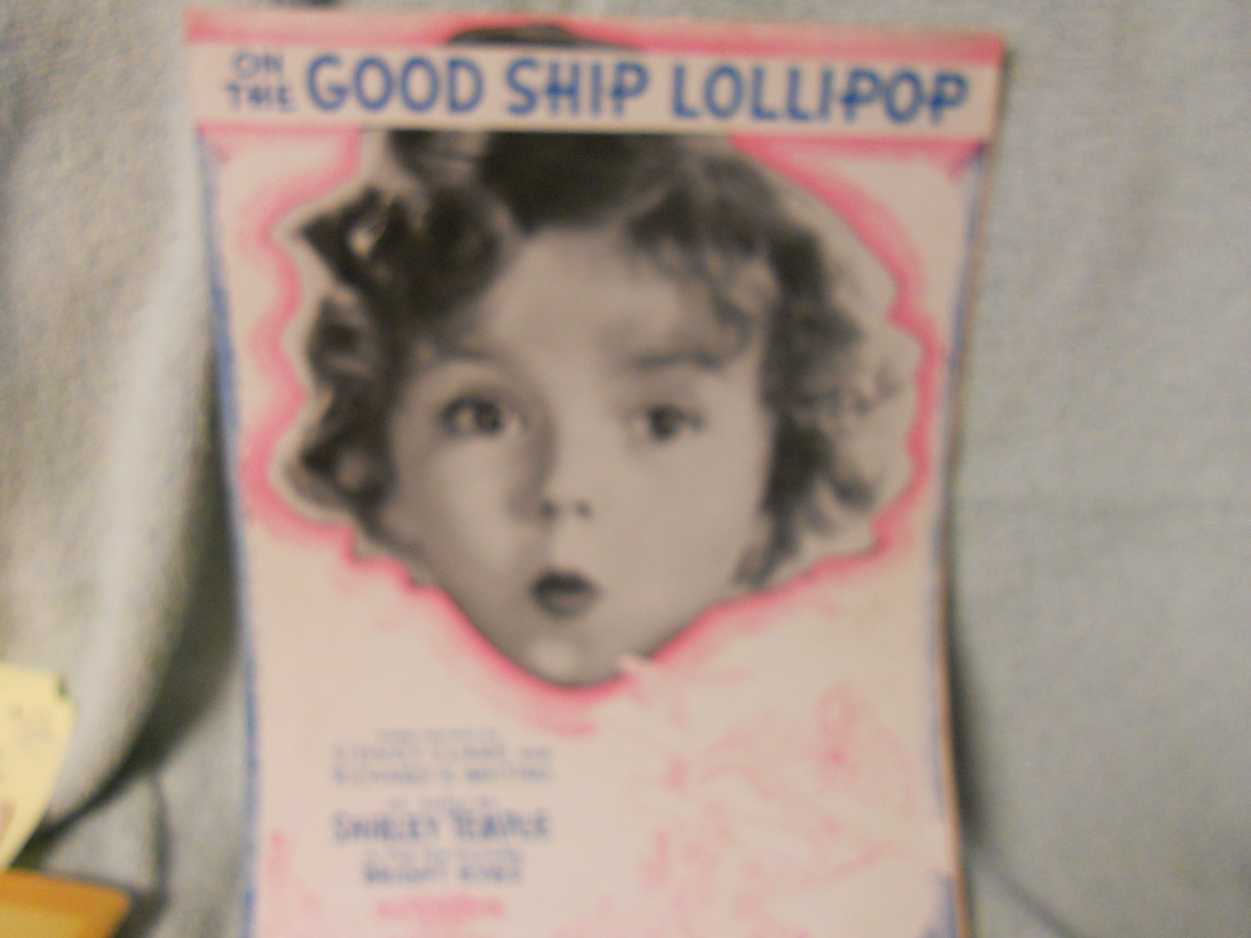 Shirley Temple Good Ship Lollipop Music