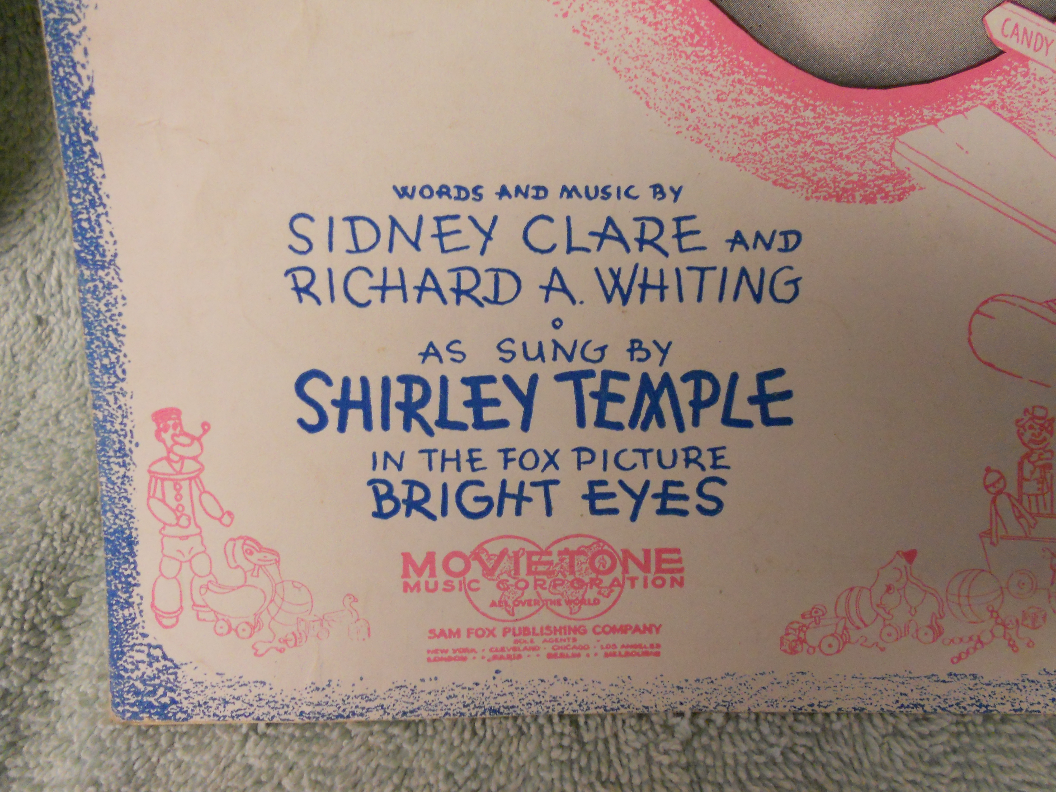 Shirley Temple Good Ship Lollipop Music