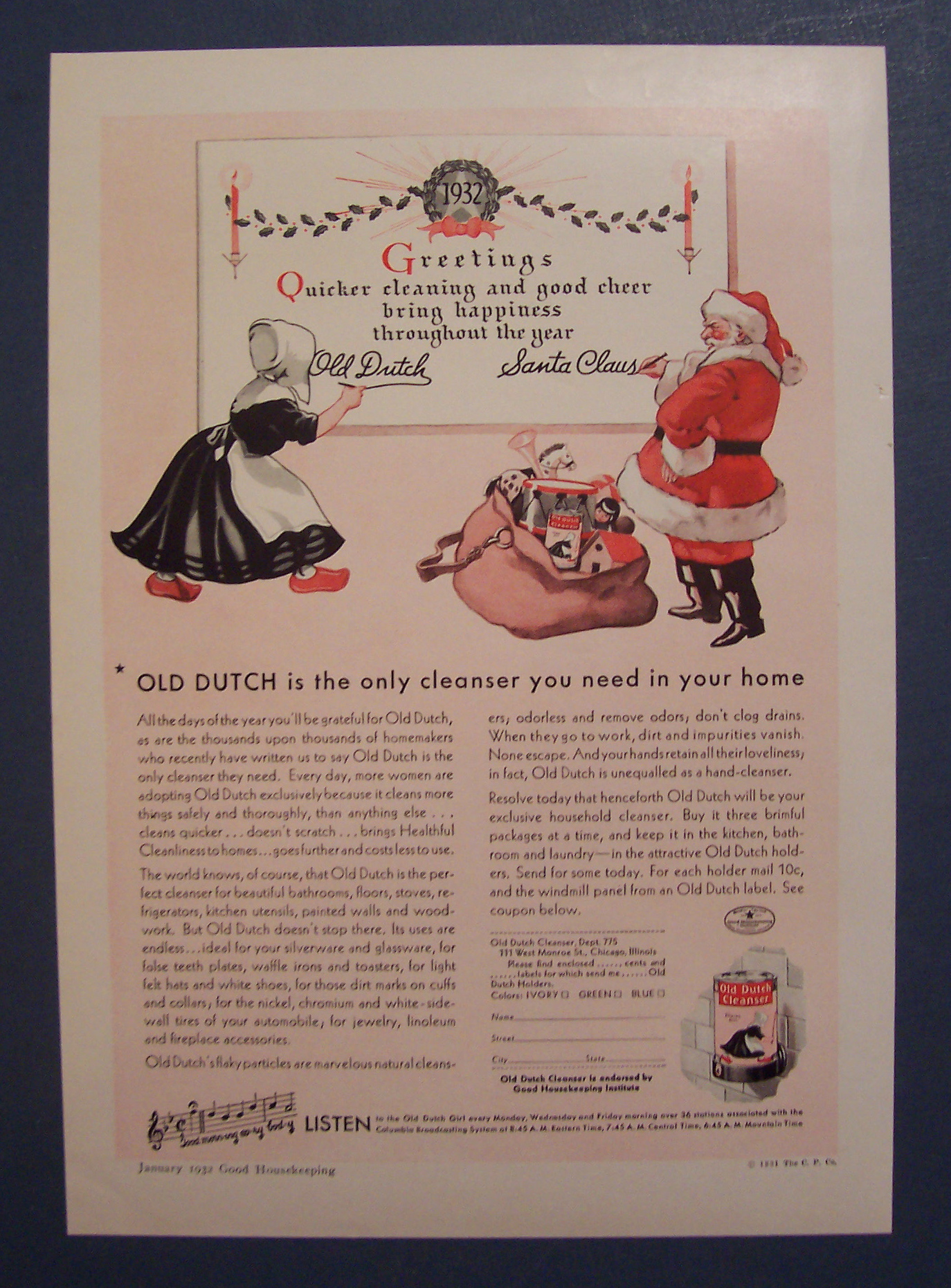 1932  Old  Dutch  Cleanser