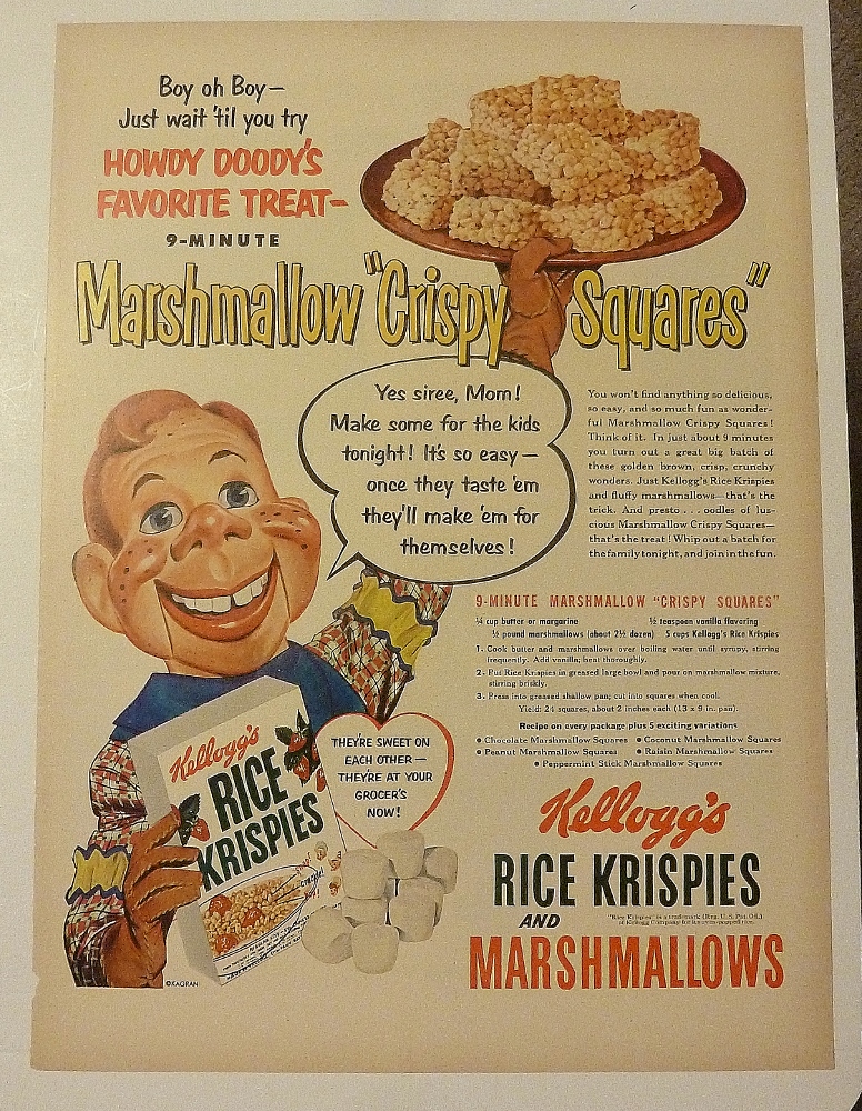 1951 Kellogg's Rice Krispies with Howdy Doody