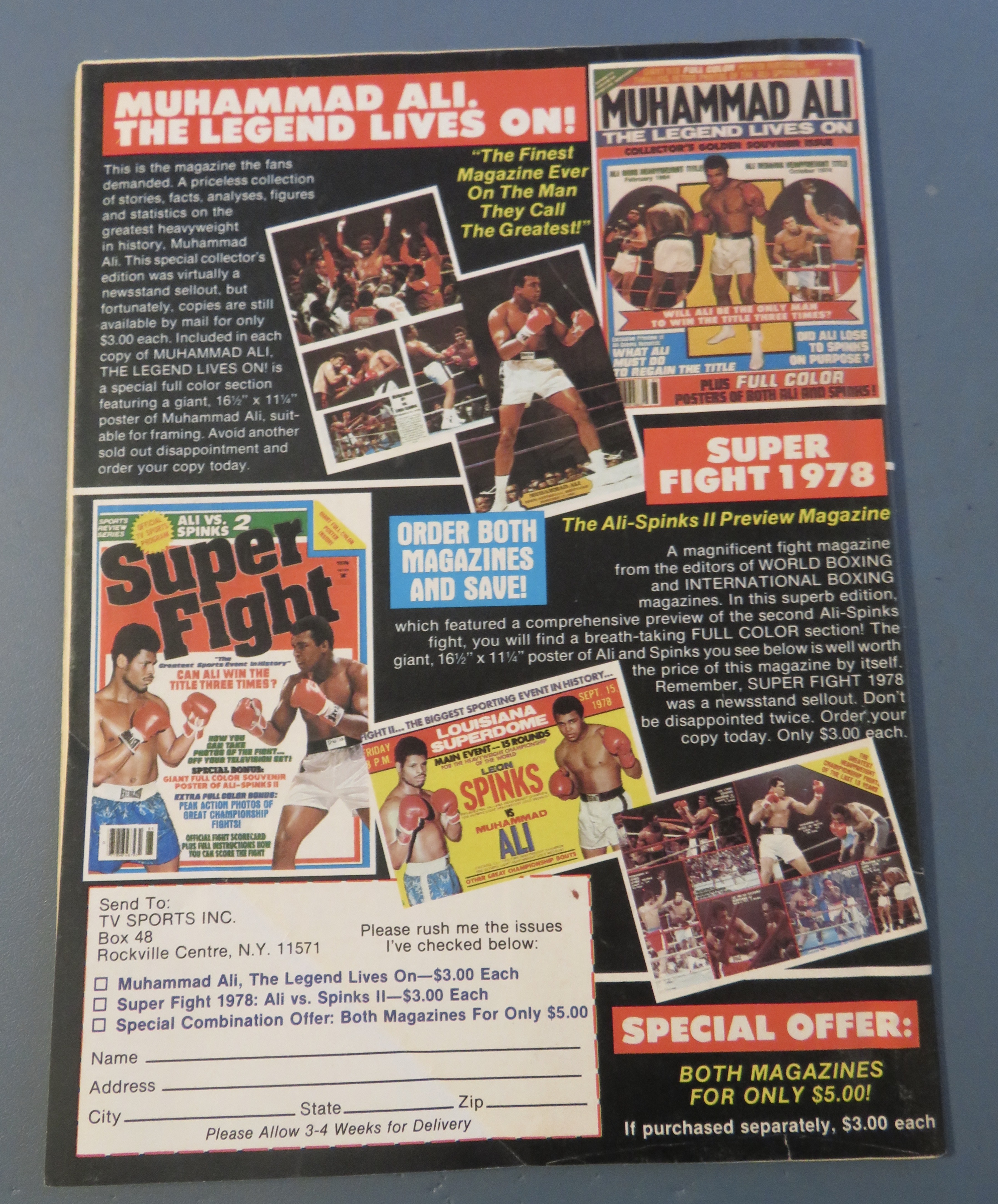 Big Book Of Boxing Magazine January 1981 Sugar Ray