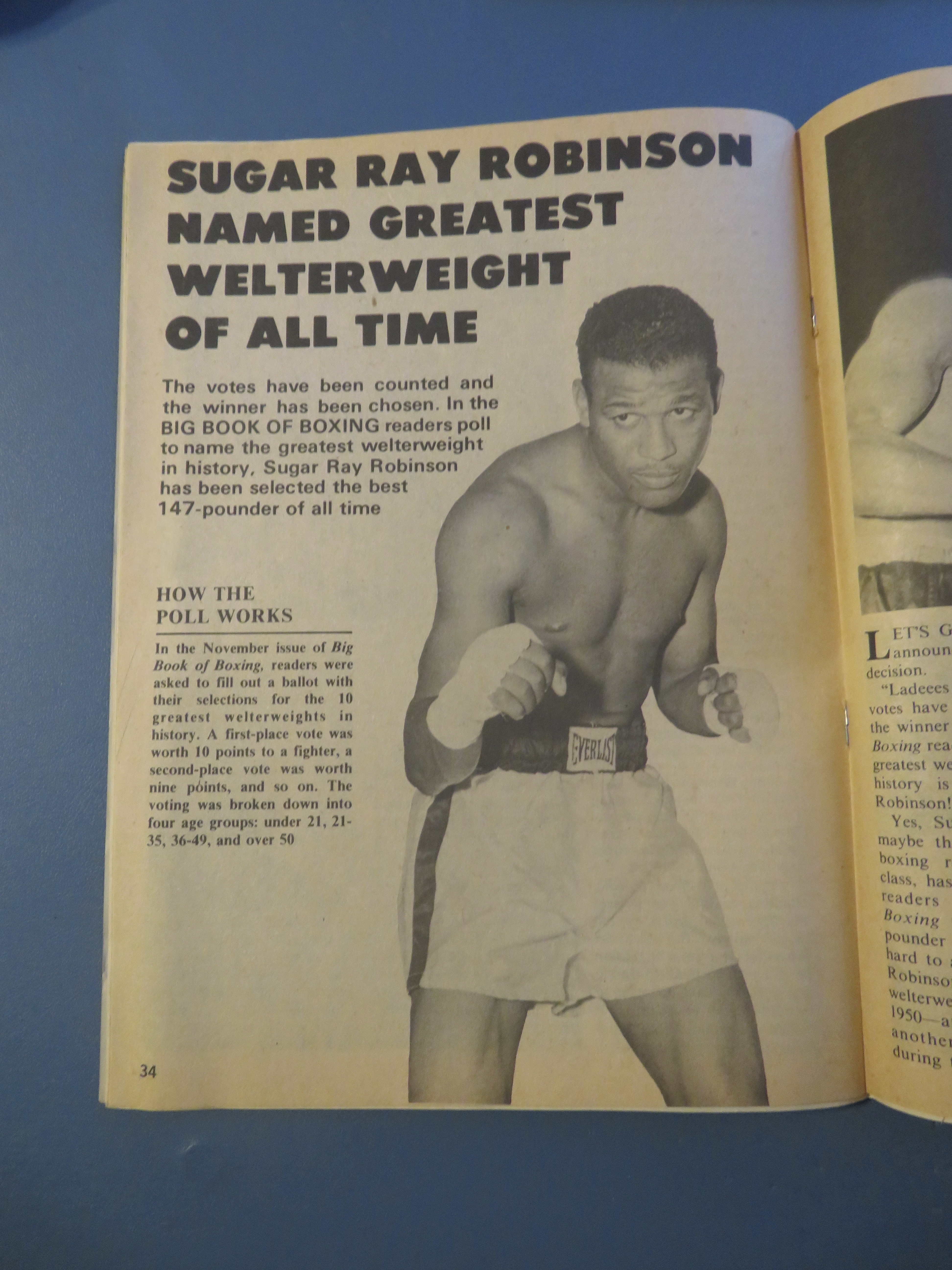Big Book Of Boxing Magazine January 1981 Sugar Ray
