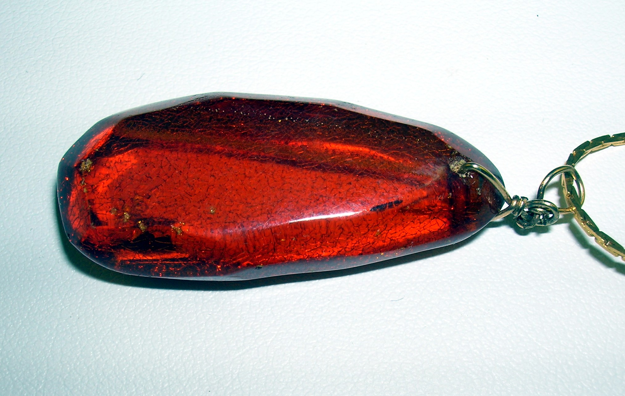 Baltic Faceted Honey Amber Pendant