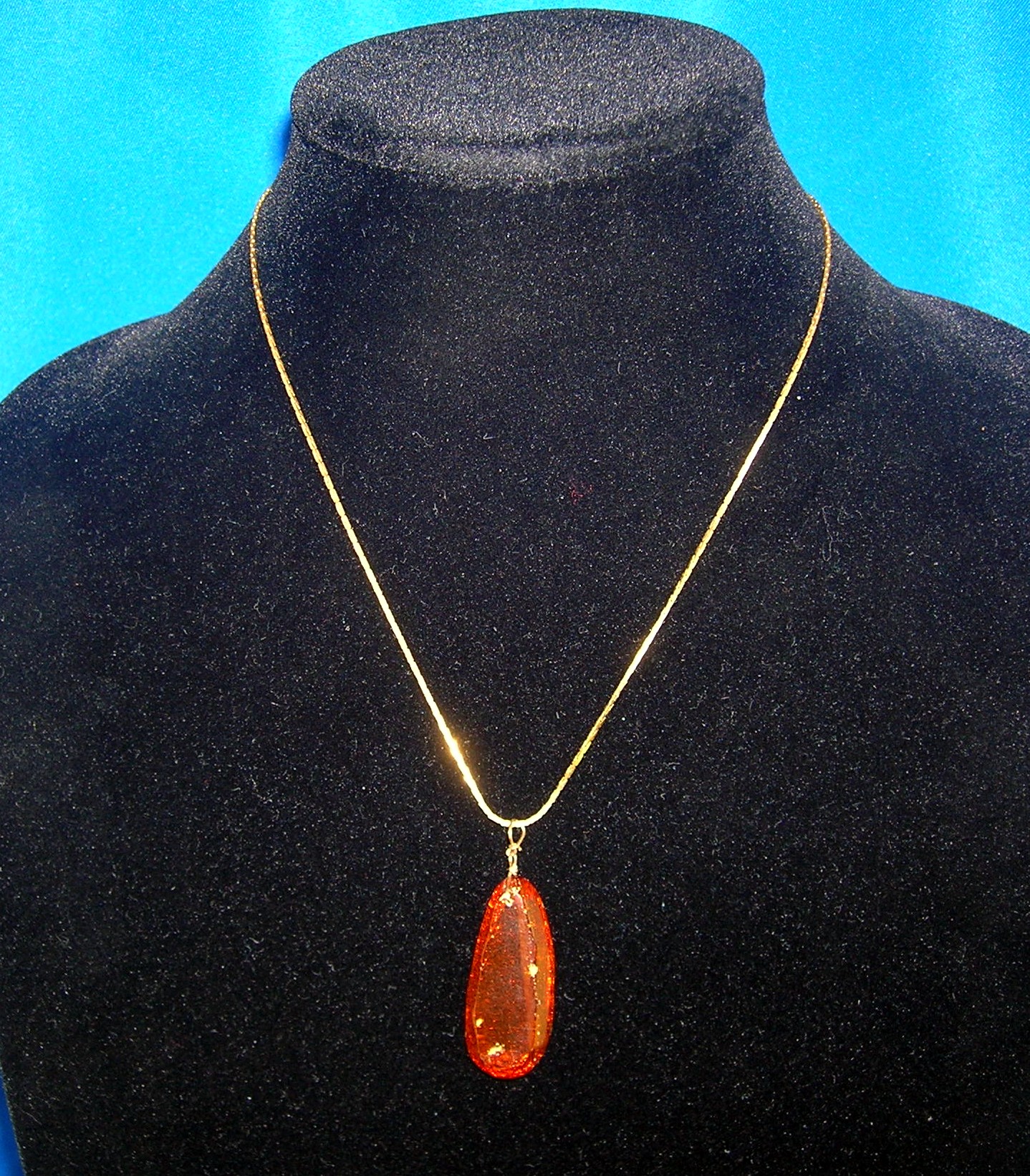 Baltic Faceted Honey Amber Pendant