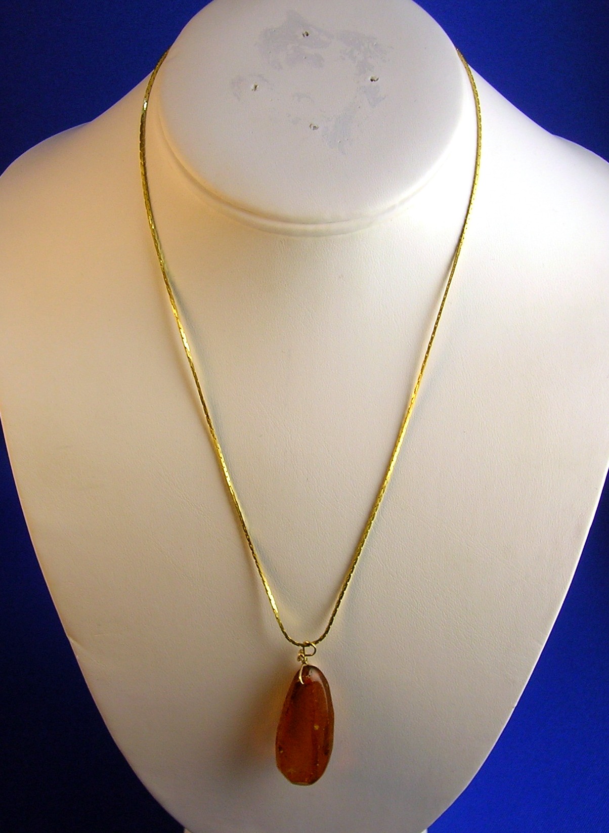 Baltic Faceted Honey Amber Pendant