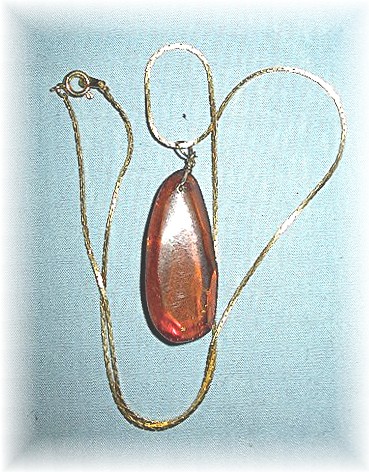 Baltic Faceted Honey Amber Pendant