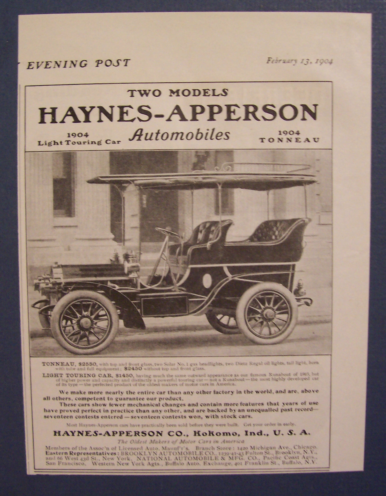 1904 haynes - Apperson Automobiles