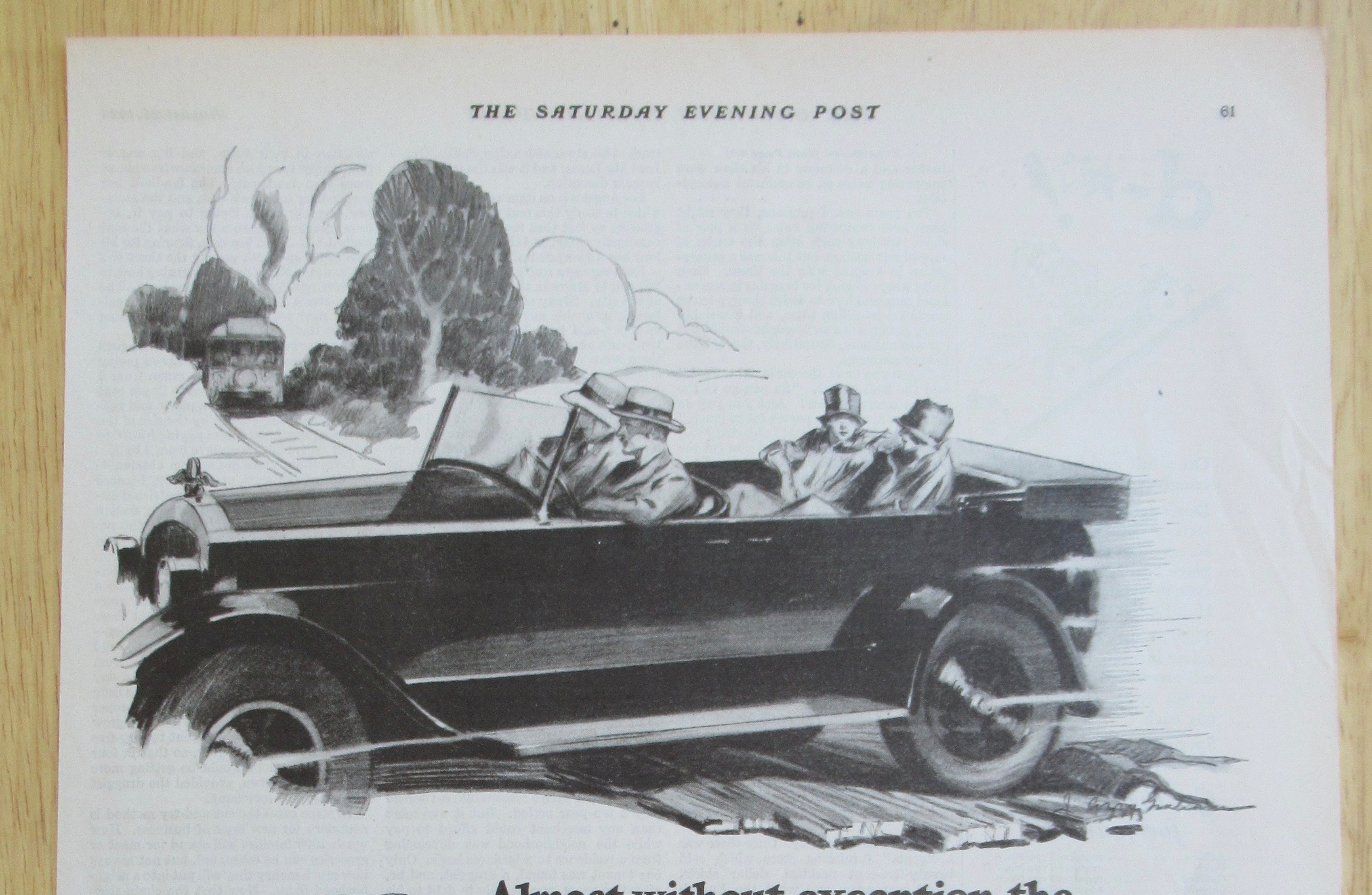 1926 Gabriel Snubbers with Car Driving