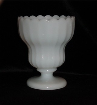 Milk Glass Footed Compote