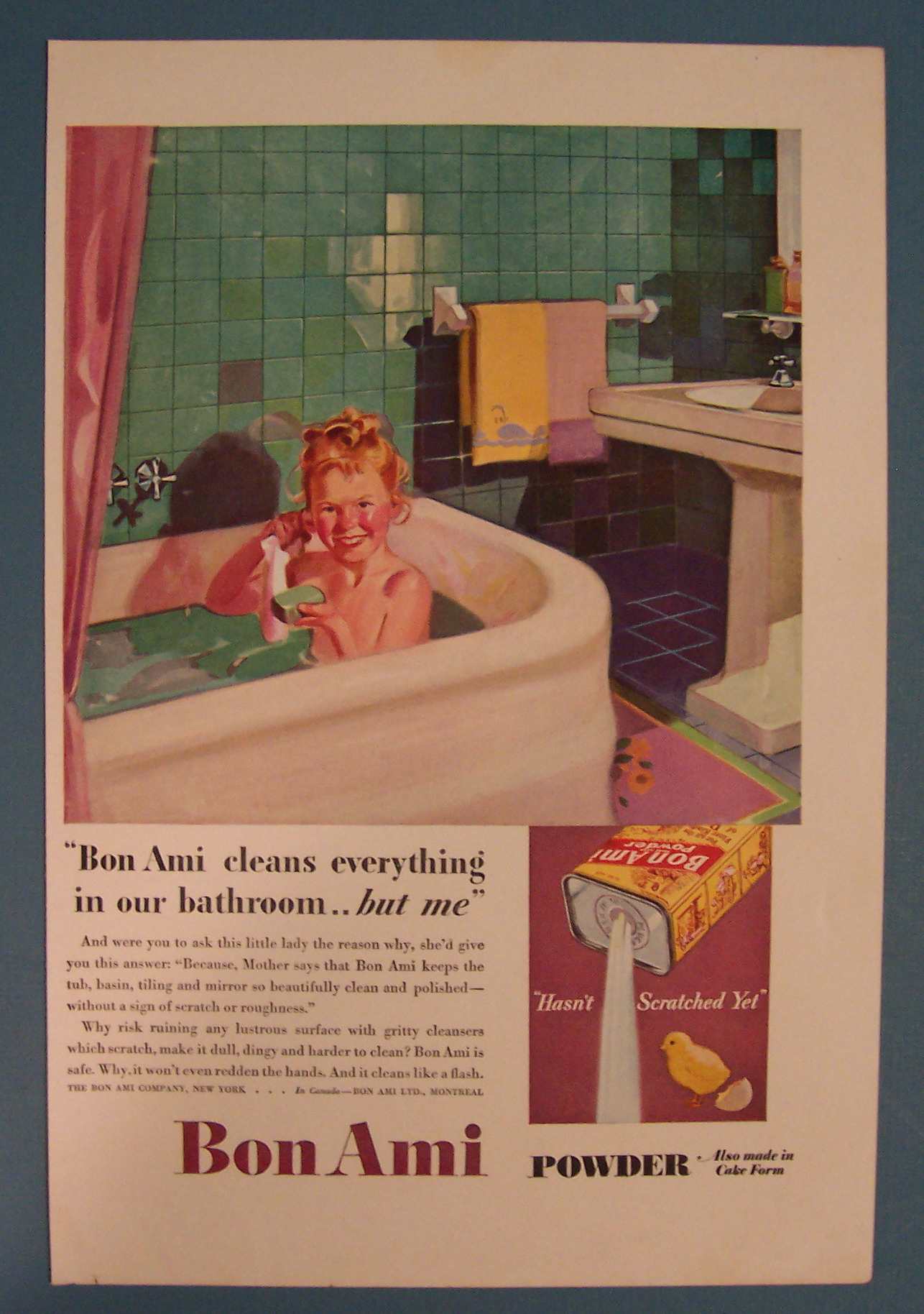 Vintage Ad: 1931 Bon Ami Powder