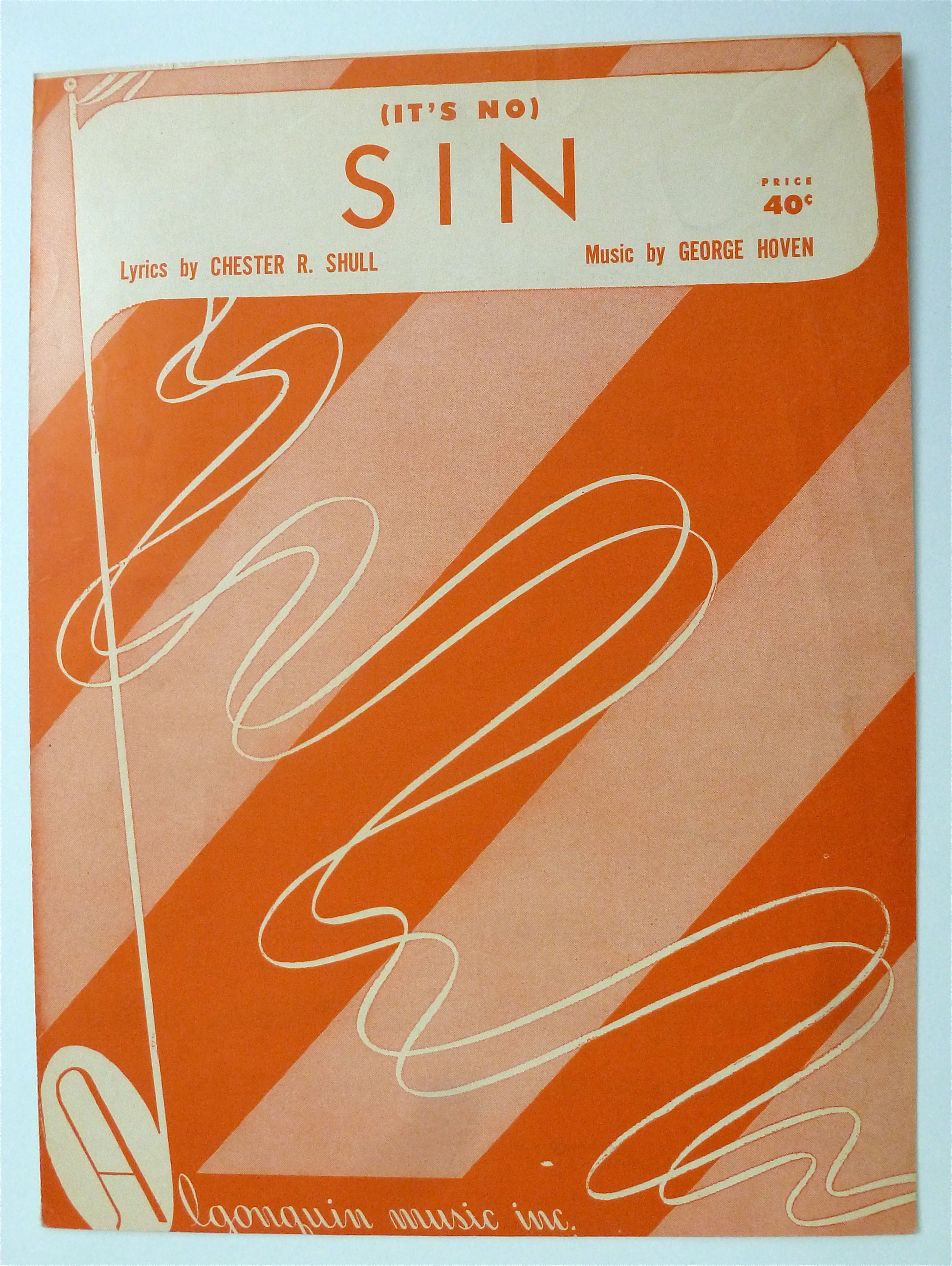 Sheet Music For 1951 (It's No) Sin