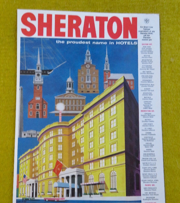 1957 Sheraton Hotel with the Sheraton Hotel