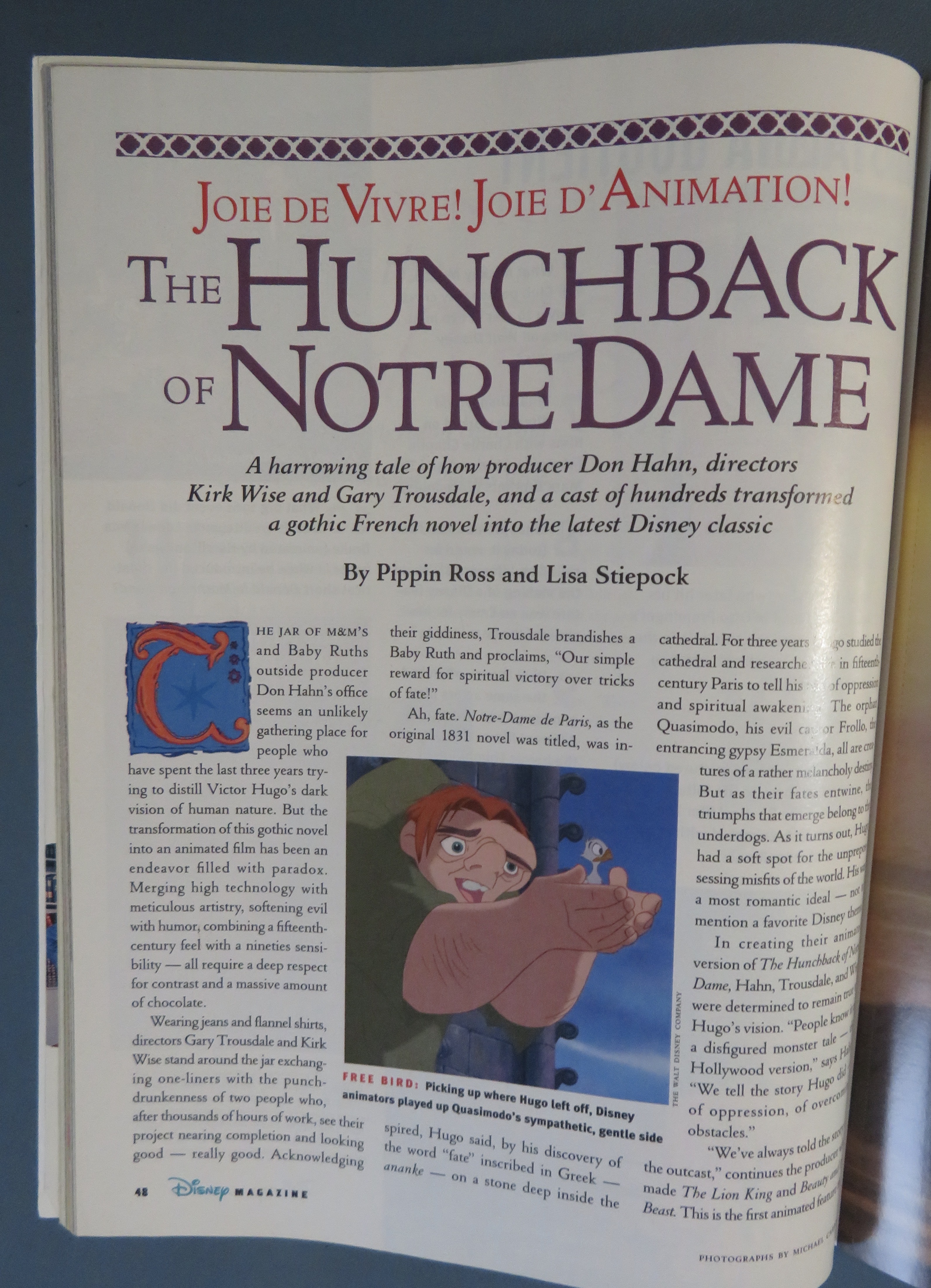 The Disney Magazine Summer 1996 Hunchback