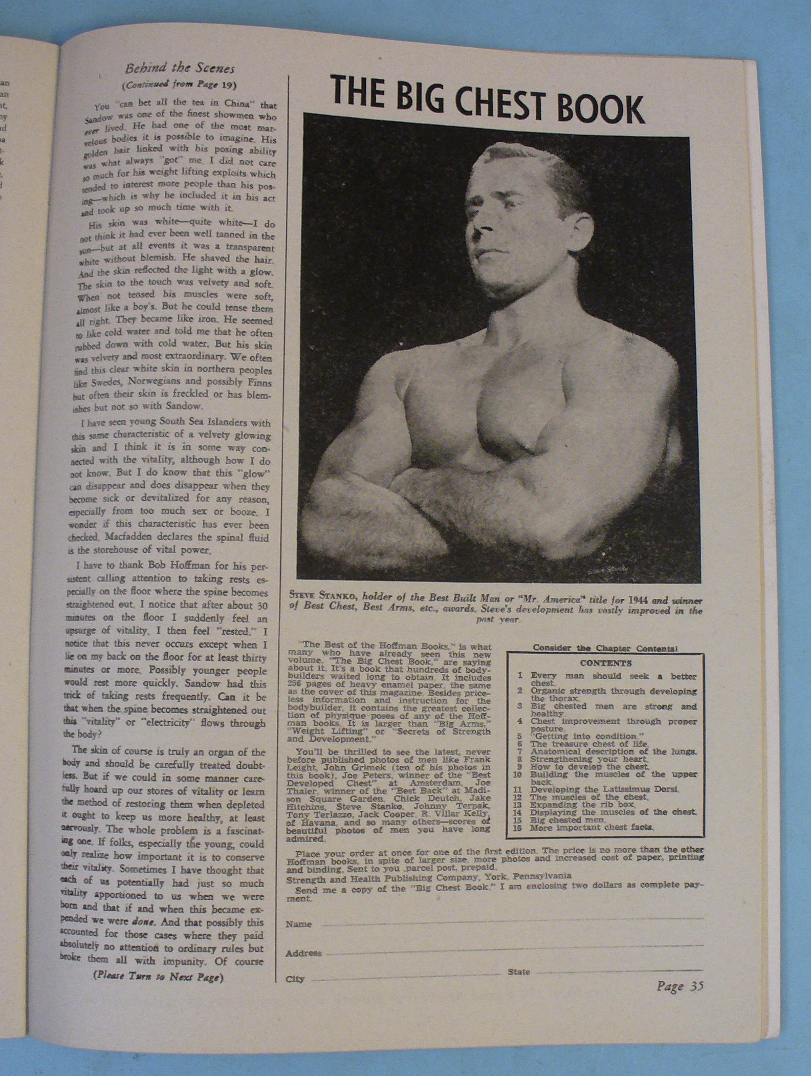 Strength & Health Magazine, February 1946 - Joe Peters