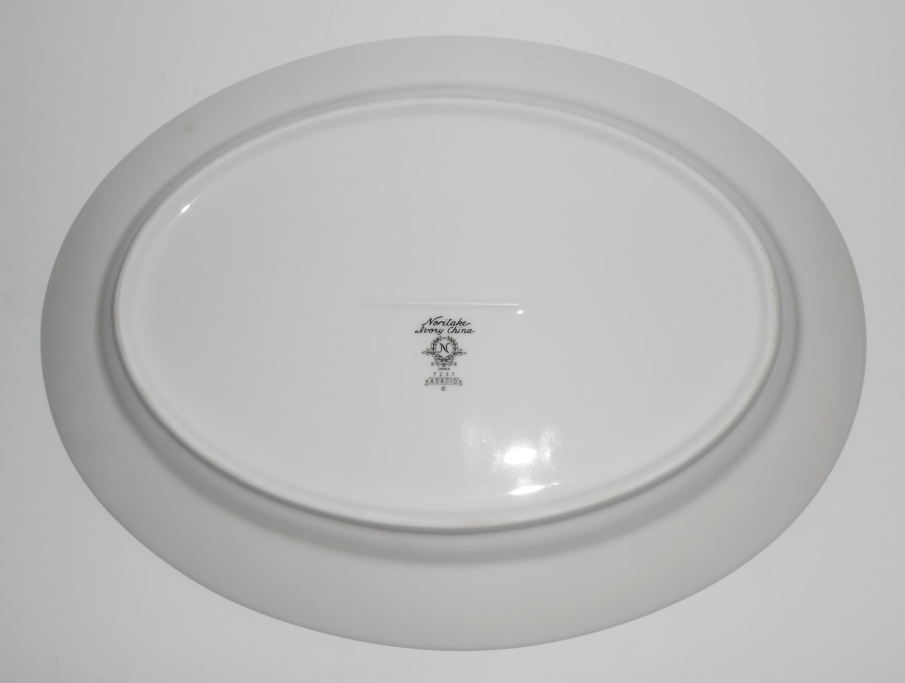 Noritake China Porcelain Adagio Oval 13.75'' Platter