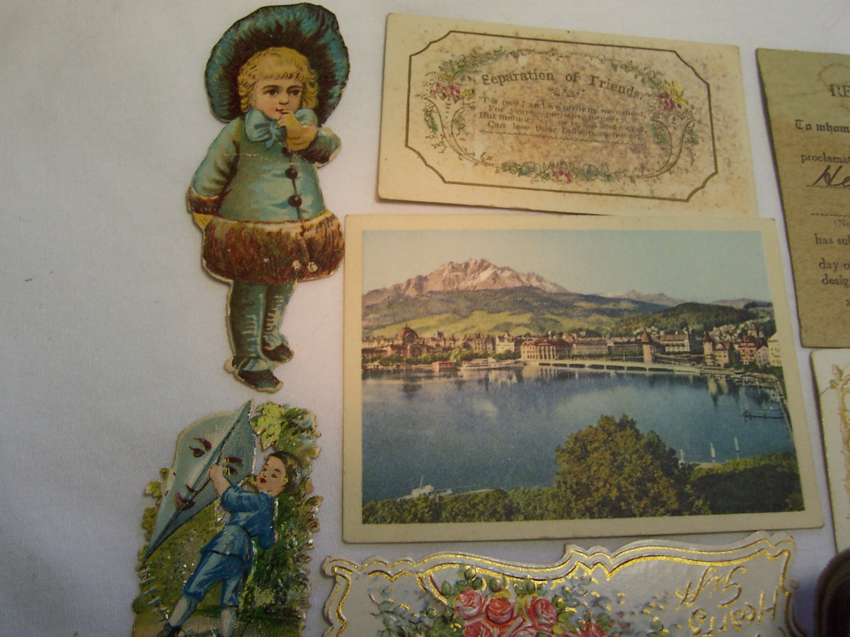 Paper Lot w/Photos and Menu 12PCS.