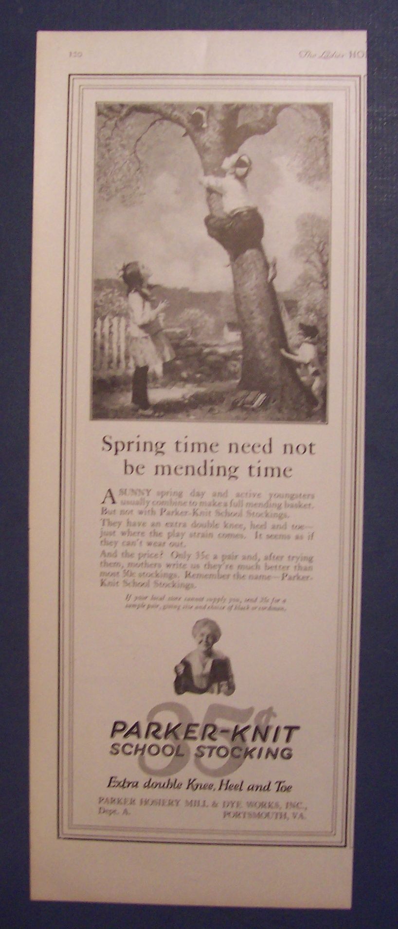 1923  Parker - Knit  School  Stocking