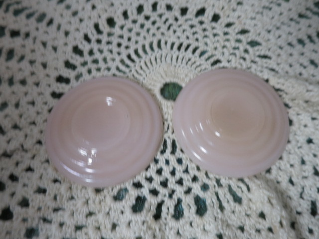 Vintage Clambroth Glass Salt Cellar Dip Plate